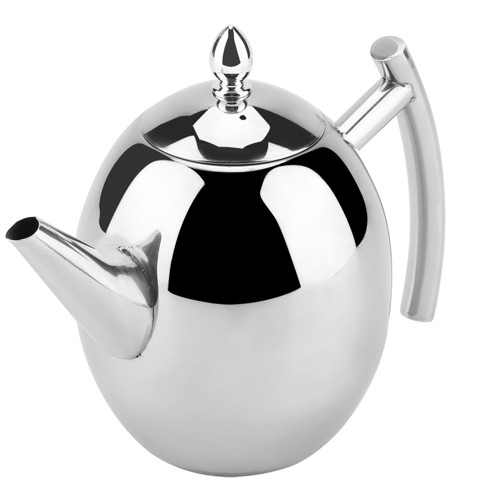 Stainless Steel Teapot Tea Coffee Water Kettle Container with Removable Mesh view 4
