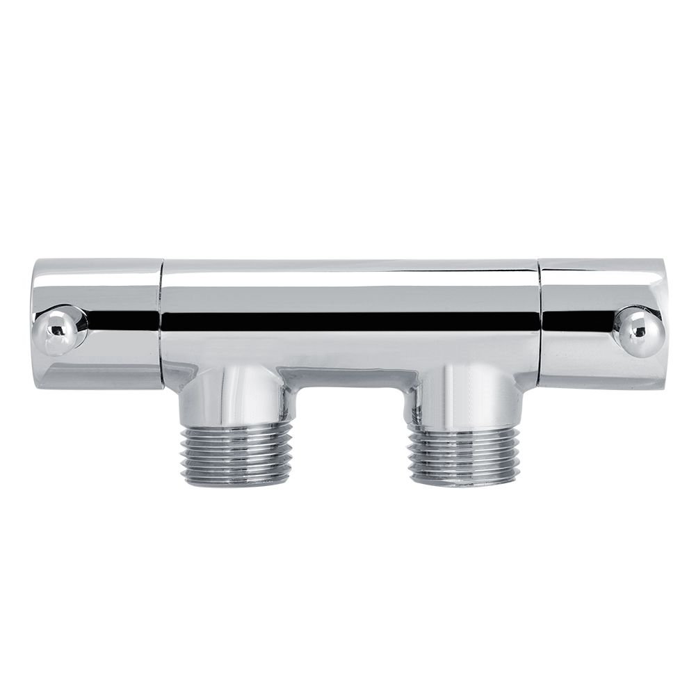 Brass Two Way Valve Faucet Outlet Water Distribution Polishing for Toilet view 5