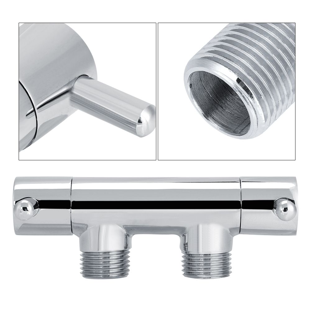 Brass Two Way Valve Faucet Outlet Water Distribution Polishing for Toilet view 10