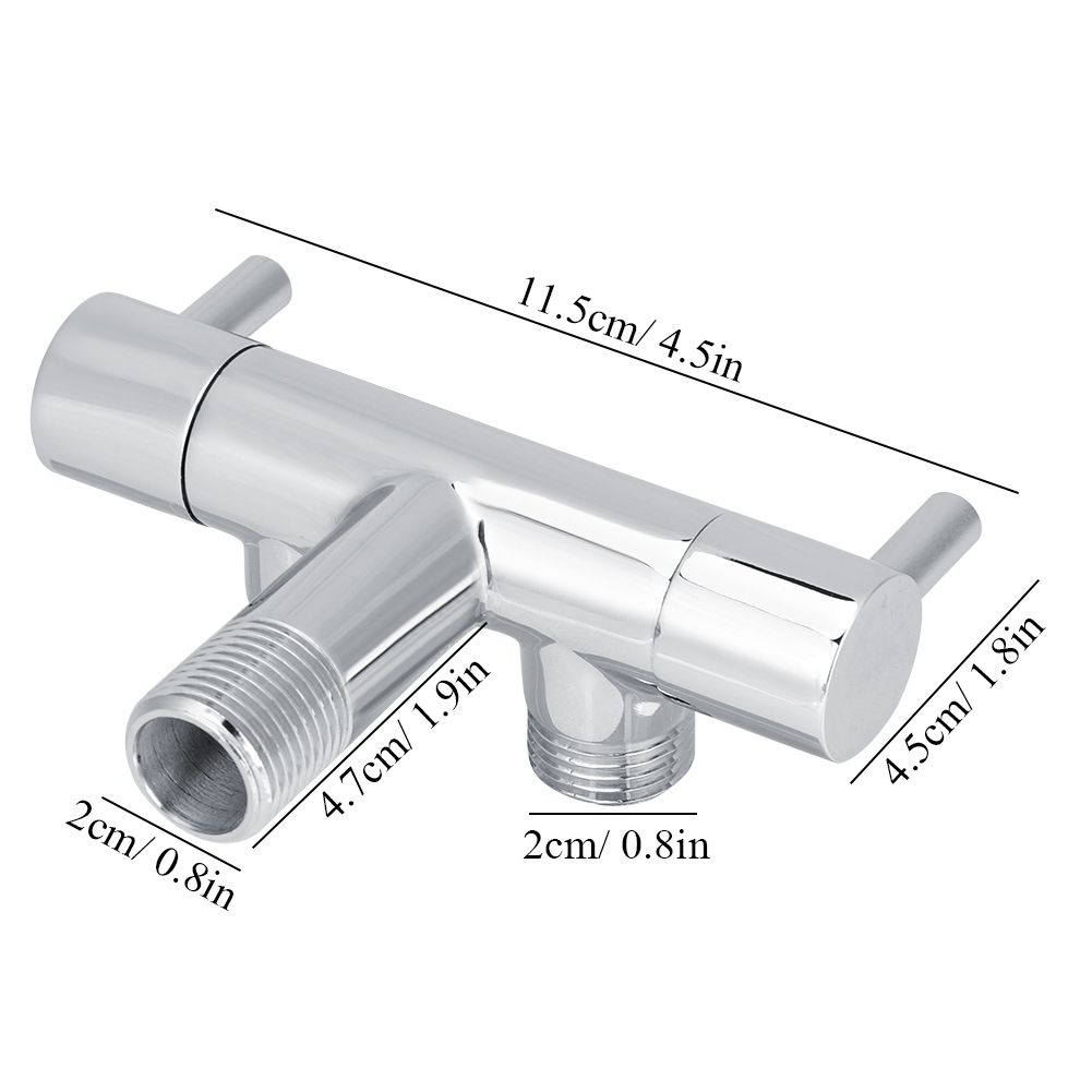 Brass Two Way Valve Faucet Outlet Water Distribution Polishing for Toilet view 11