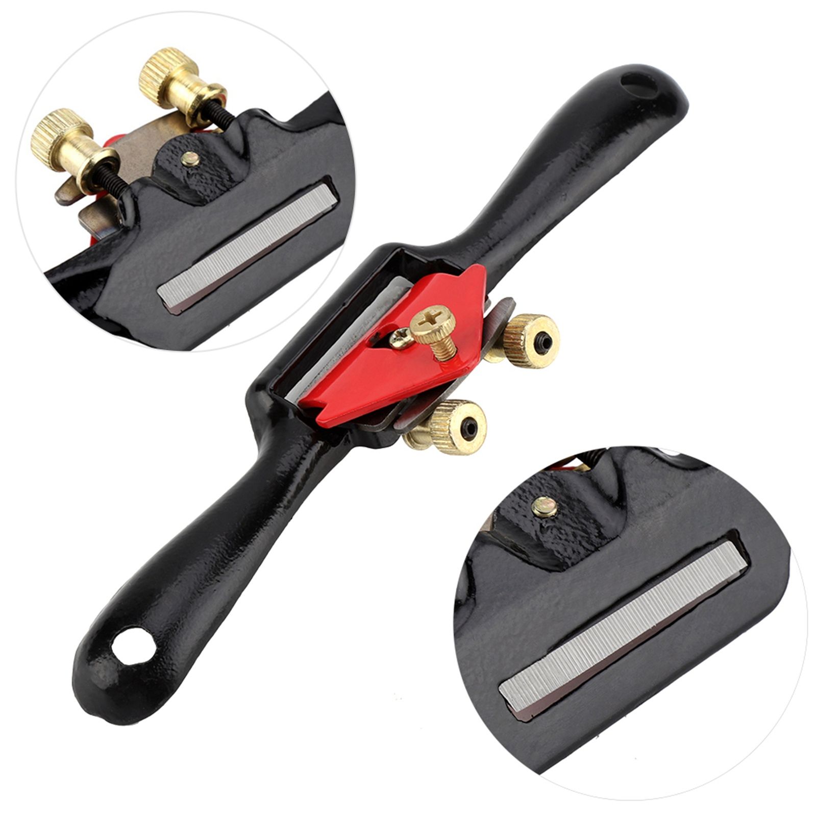 9"/215mm Adjustable Hand Edge Planer Spoke Shave Manual Woodworking Hand Tool view 5