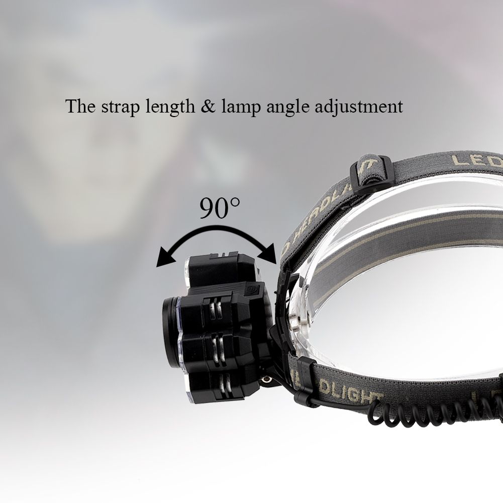 USB Rechargeable 7LED High Bright Headlight Head Torch Lamp for Outdoor view 10