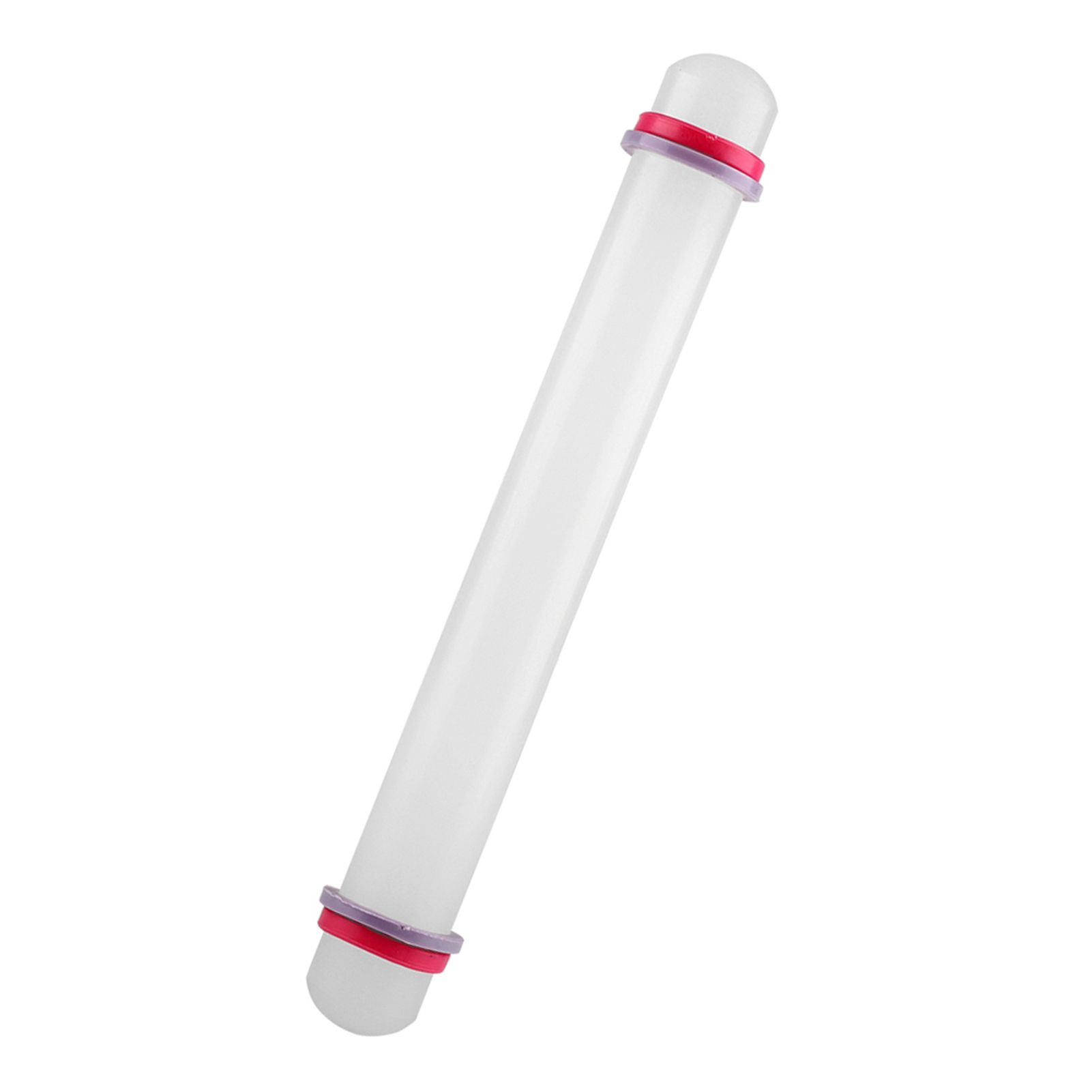9in Non Stick Plastic Rolling Pin with Ring Fondant Cake Cookie Dough Roller view 2