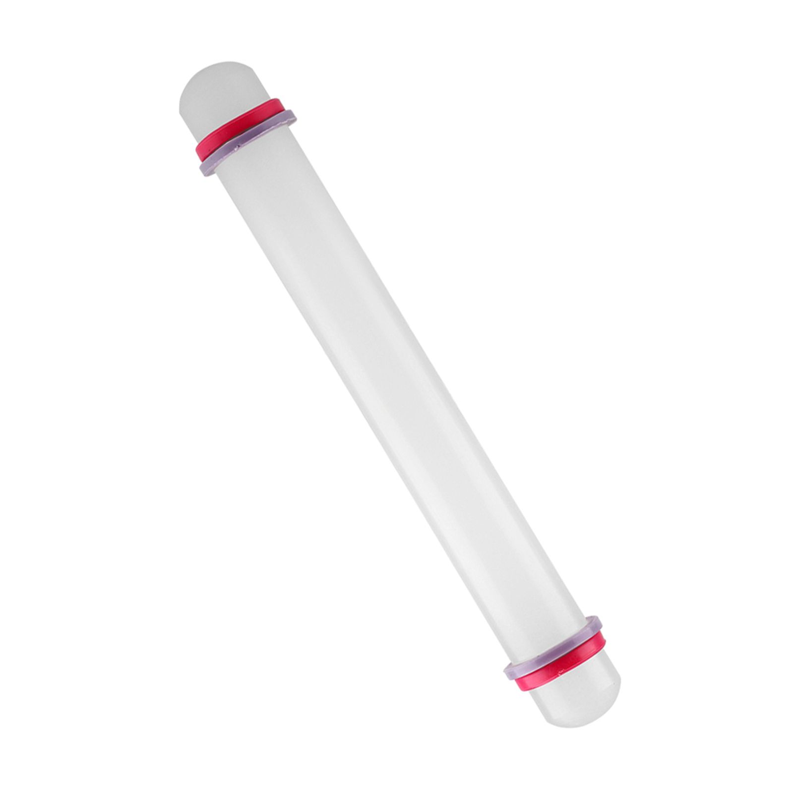 9in Non Stick Plastic Rolling Pin with Ring Fondant Cake Cookie Dough Roller view 9