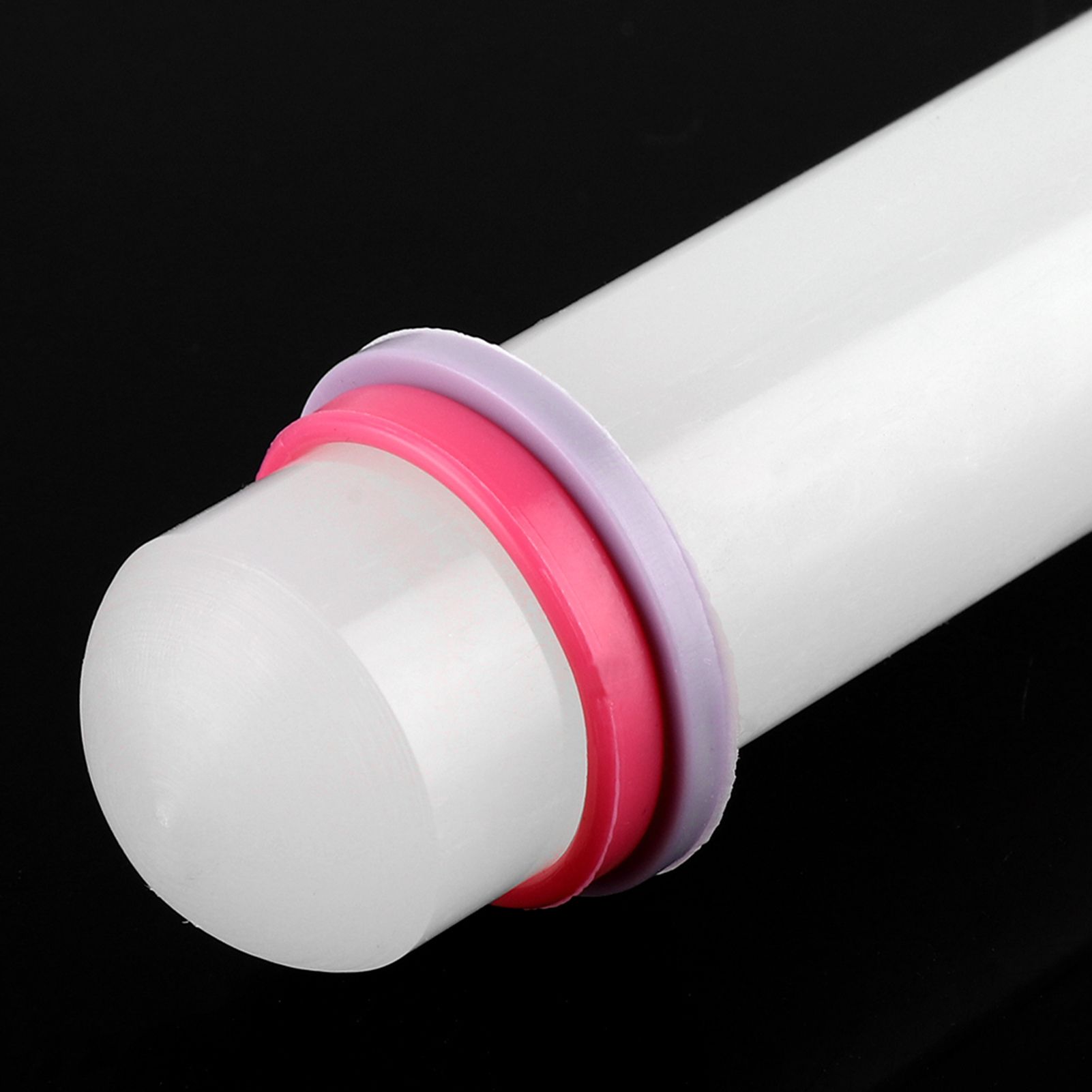 9in Non Stick Plastic Rolling Pin with Ring Fondant Cake Cookie Dough Roller view 15
