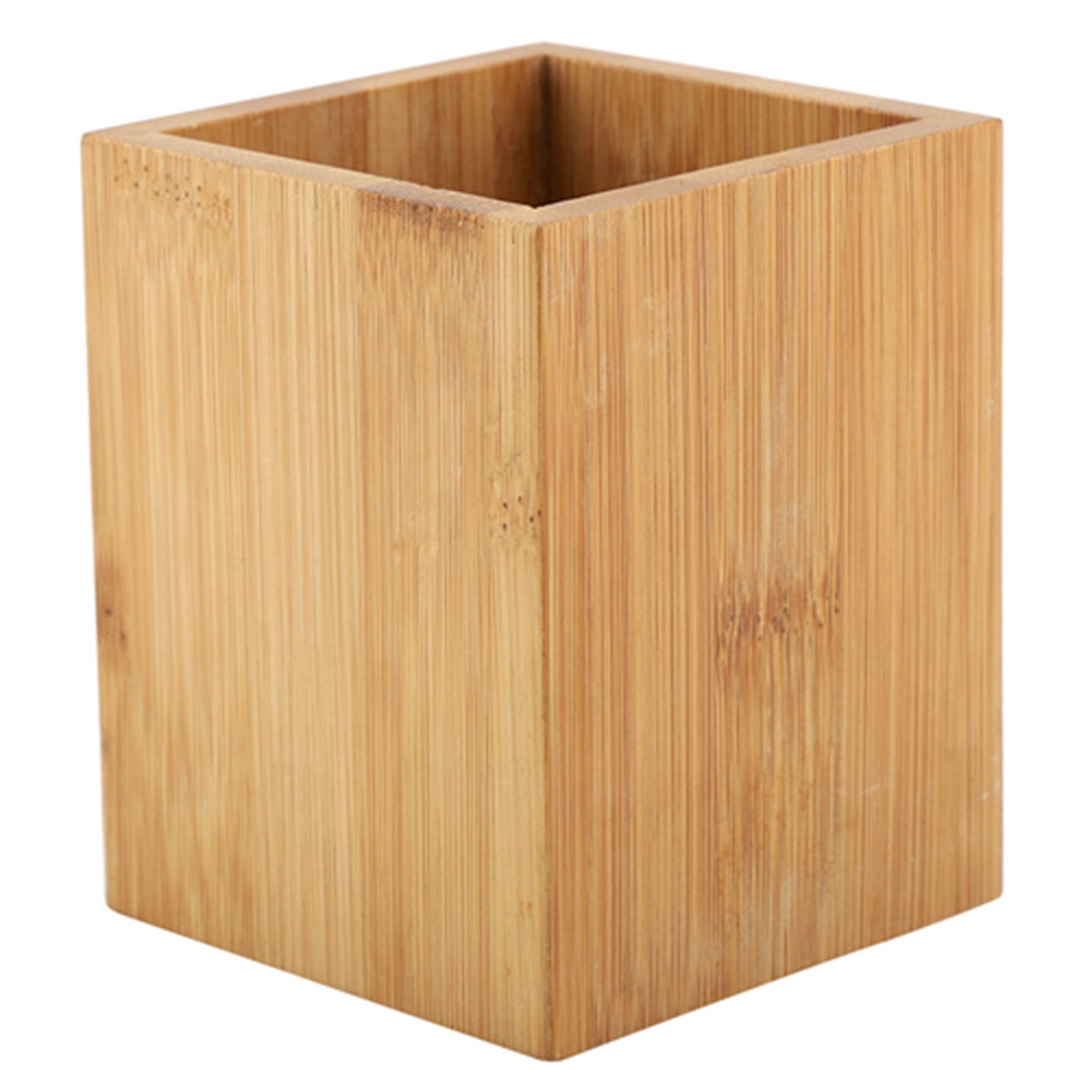 Bamboo Pen Holder Office School Desk Pencils Storage Organizer Stand