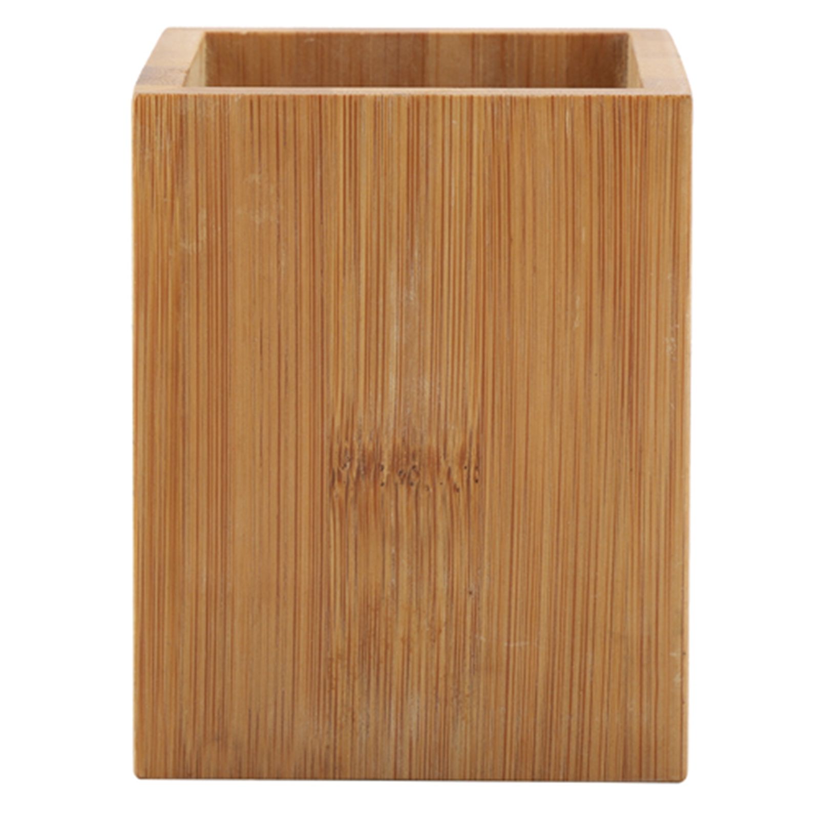 Bamboo Pen Holder Office School Desk Pencils Storage Organizer Stand view 3