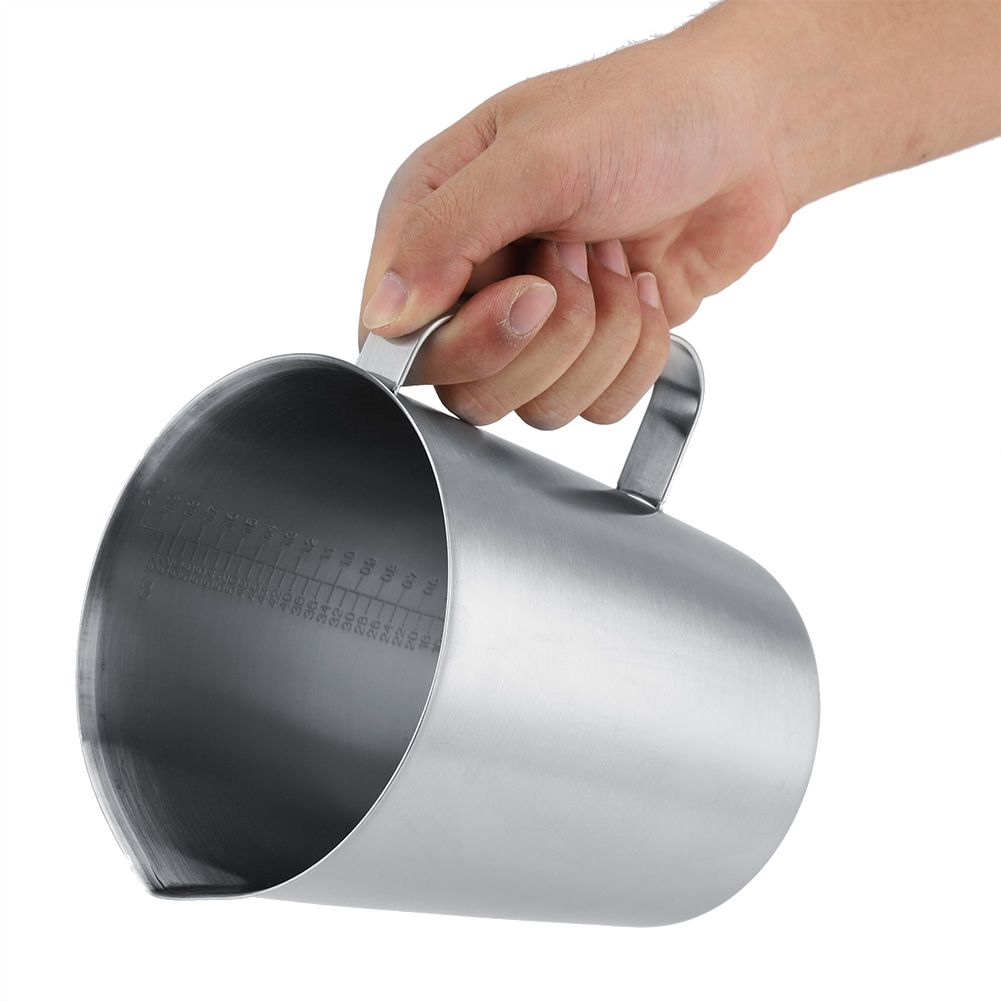 2000ml Large Stainless Steel Measuring Cup Mug Milk Frothing Pitcher Jug for view 12