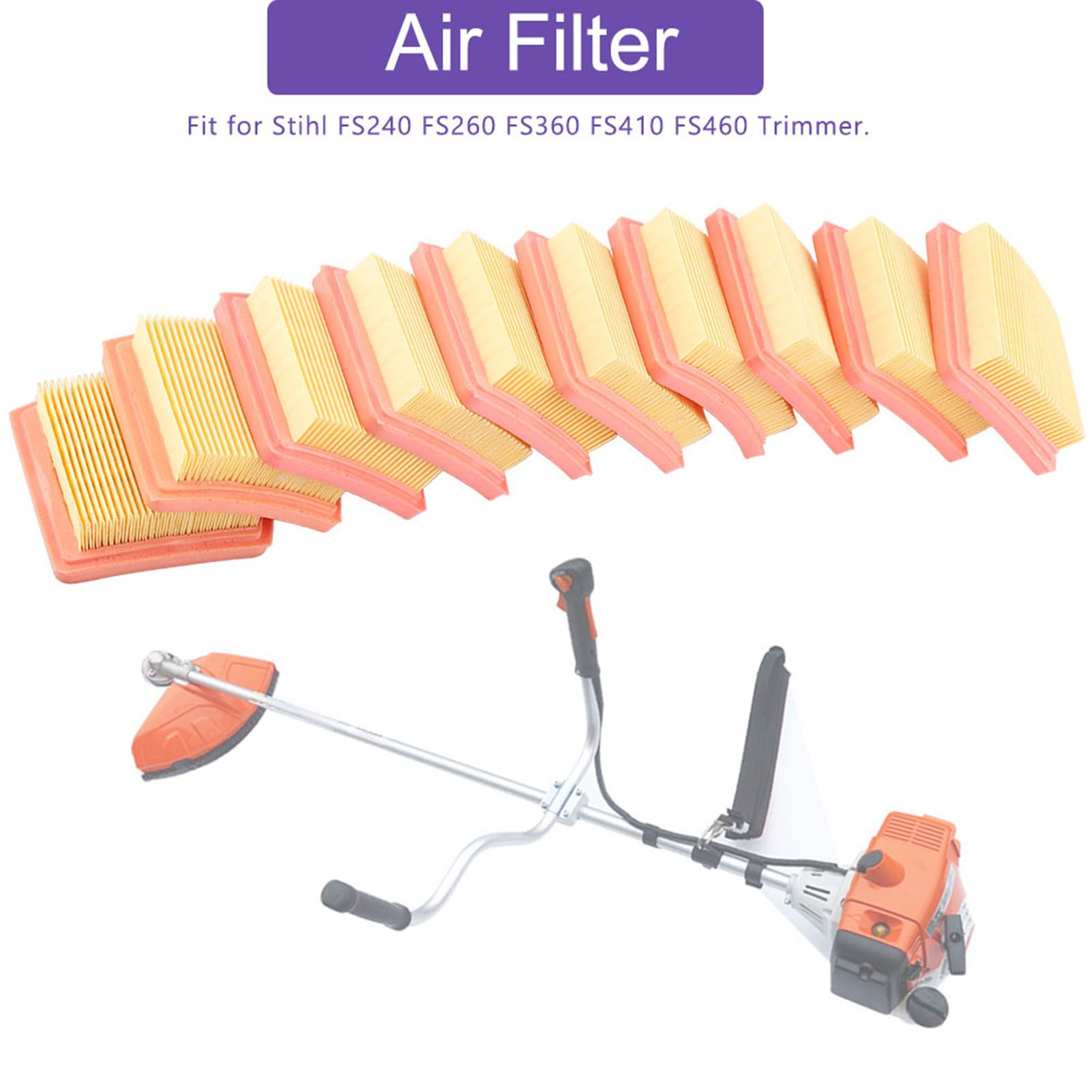 10 X Air Filter Cleaner For Stihl FS410 FS460 FS240 FS260 FS360 Trimmer view 3
