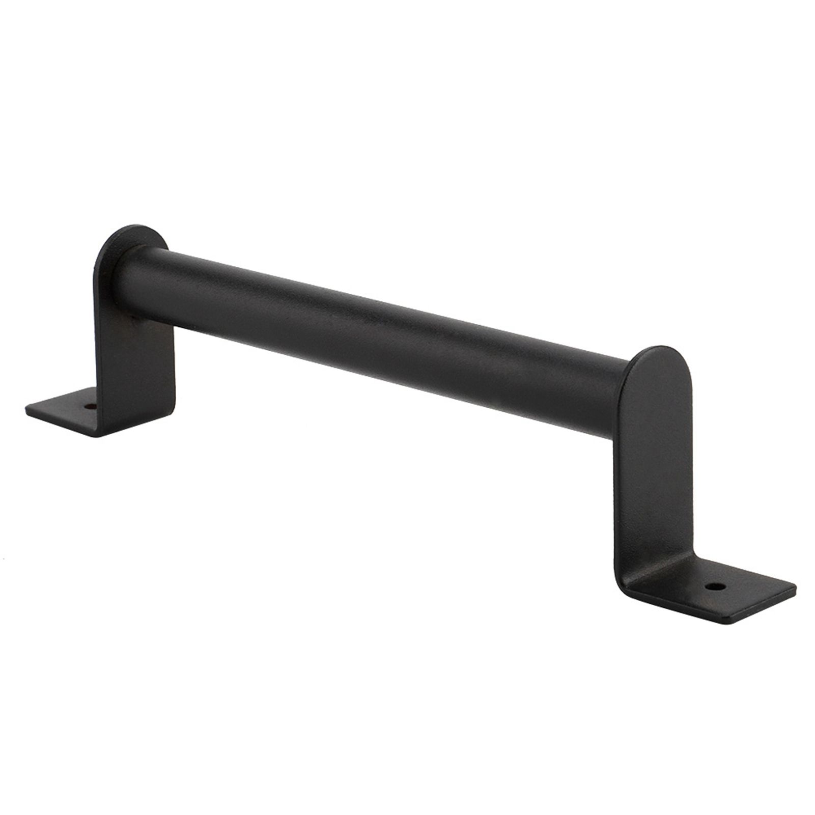 Black Heavy Duty Carbon Steel Pull Handle for Sliding Barn Door Closet Wooden view 2