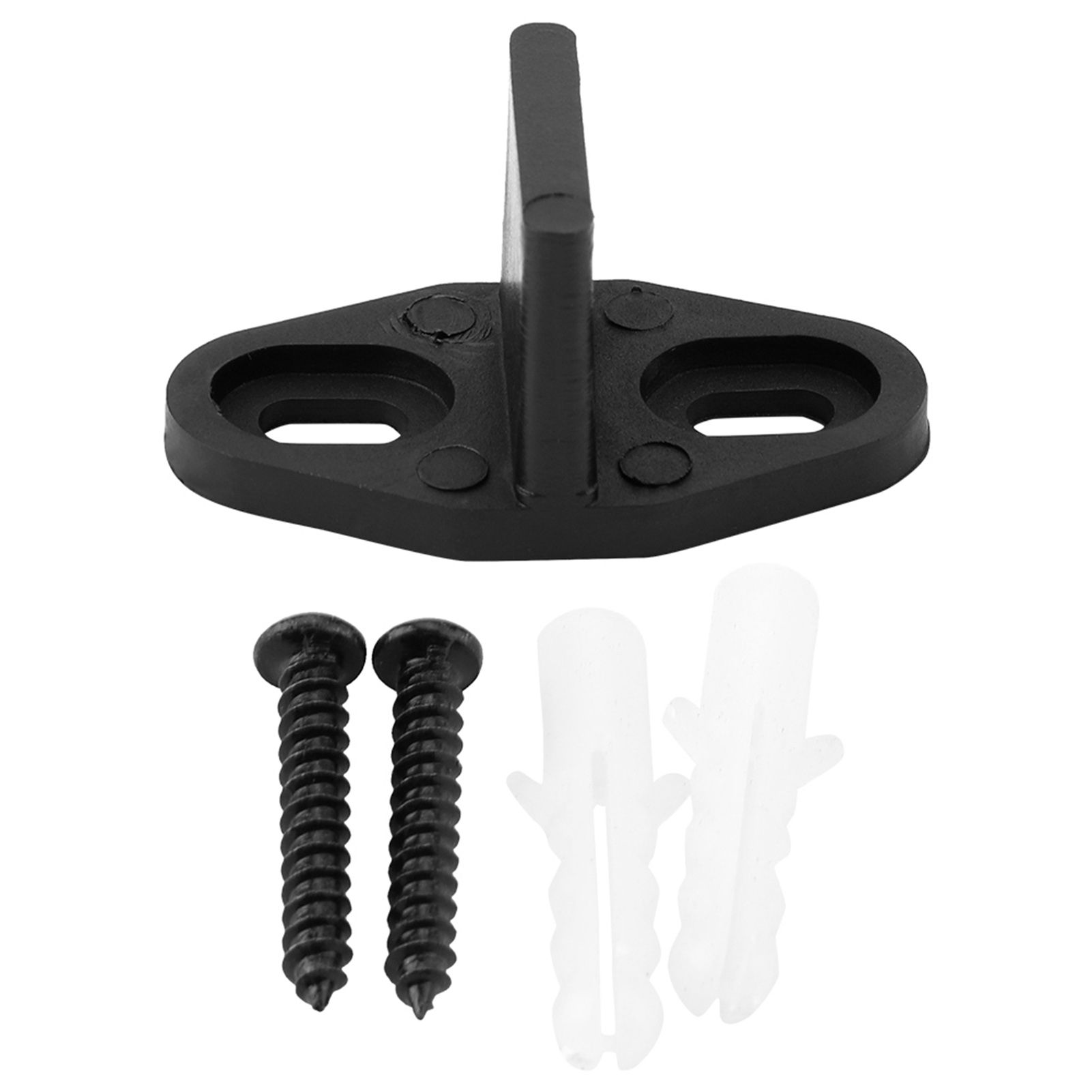 Black Coated Plastic Floor Guide for Sliding Barn Door Bottom Gate Hardware
