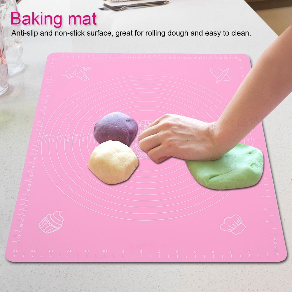 Anti slip Silicone Baking Mat NOn stick Rolling Dough Pad for Bakeware Liner view 2