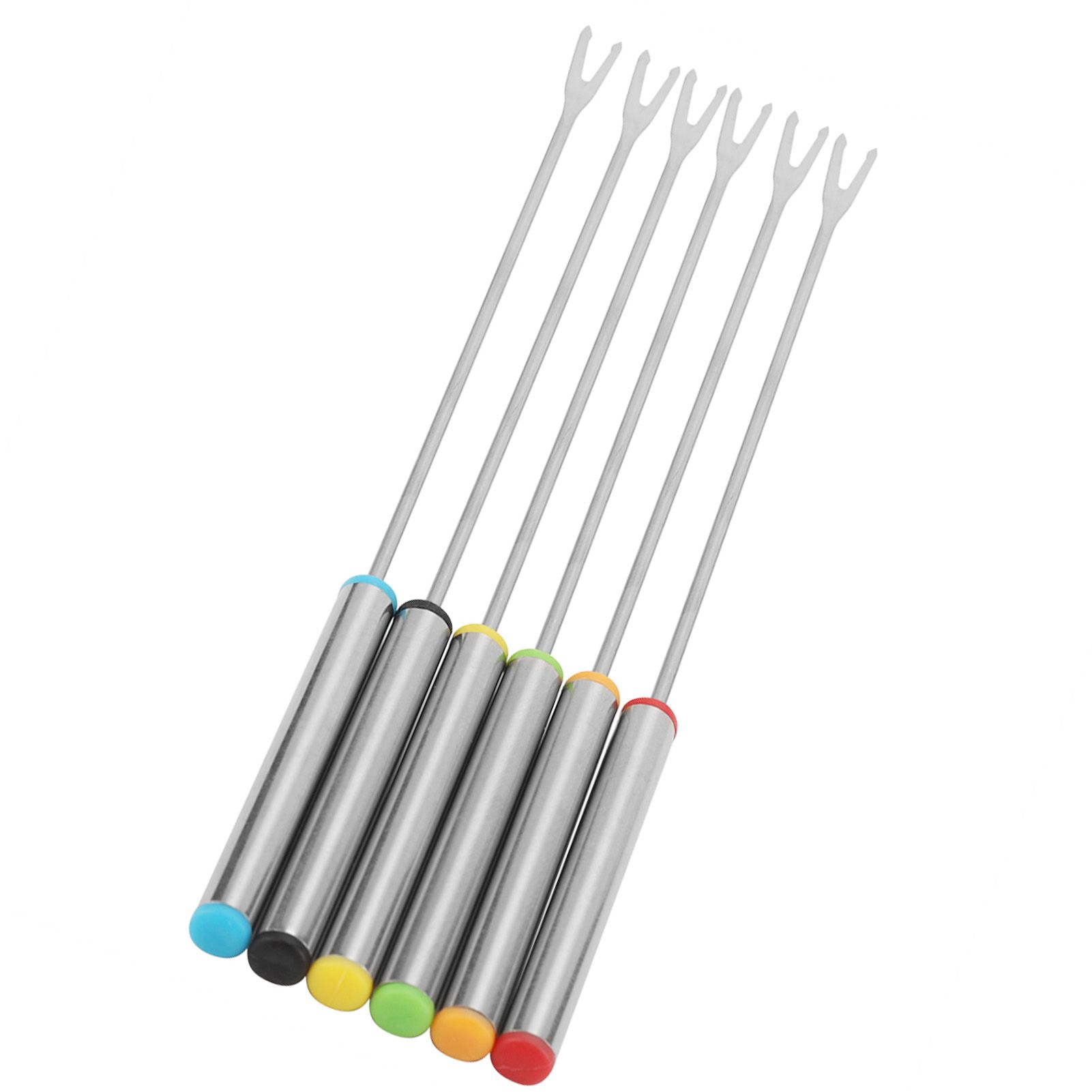 6pcs/Set Stainless Steel Chocolate Cheese Dessert Fondue Pot Forks Kitchen view 5