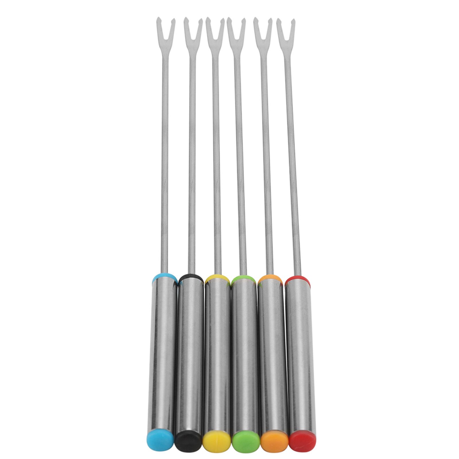 6pcs/Set Stainless Steel Chocolate Cheese Dessert Fondue Pot Forks Kitchen view 6