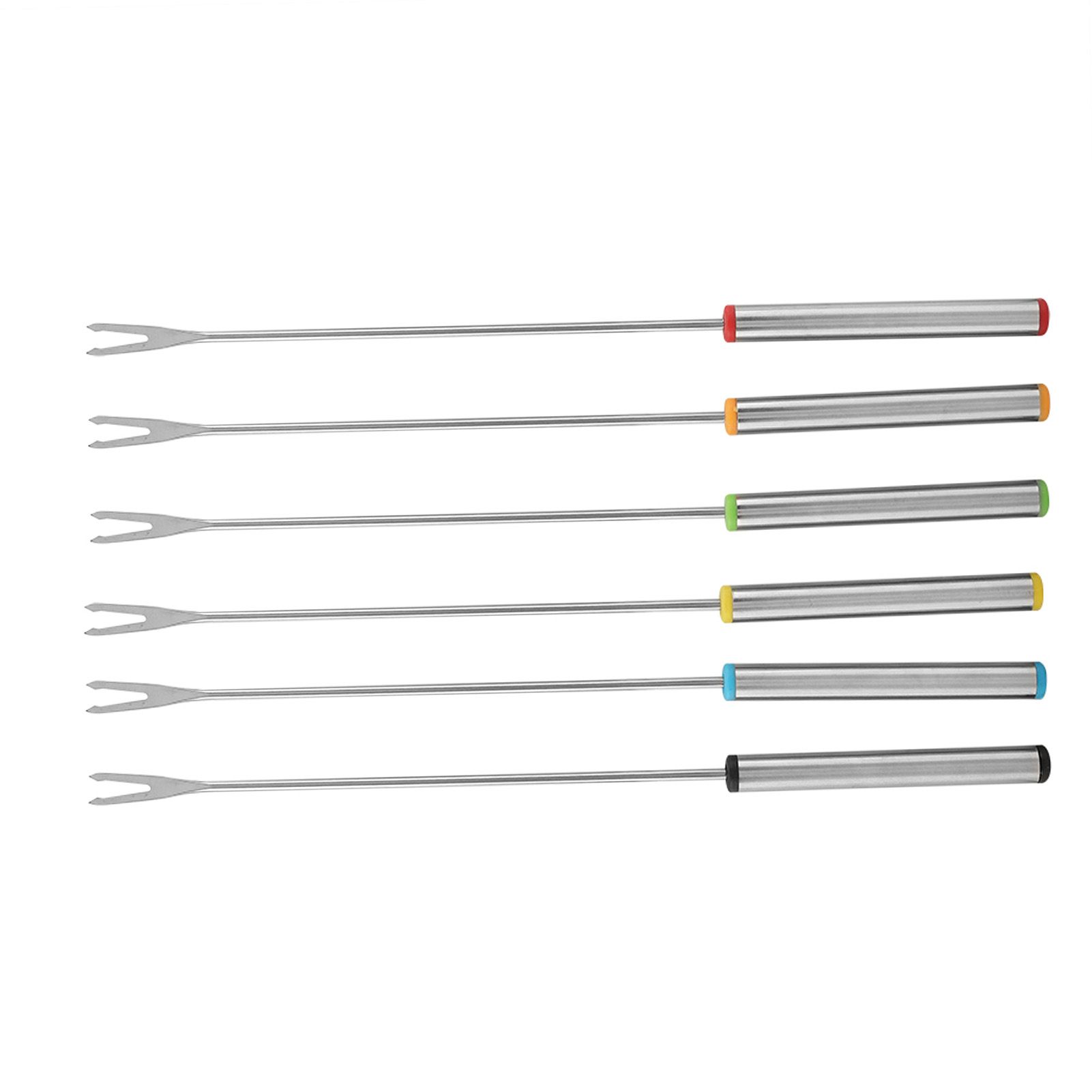 6pcs/Set Stainless Steel Chocolate Cheese Dessert Fondue Pot Forks Kitchen view 9