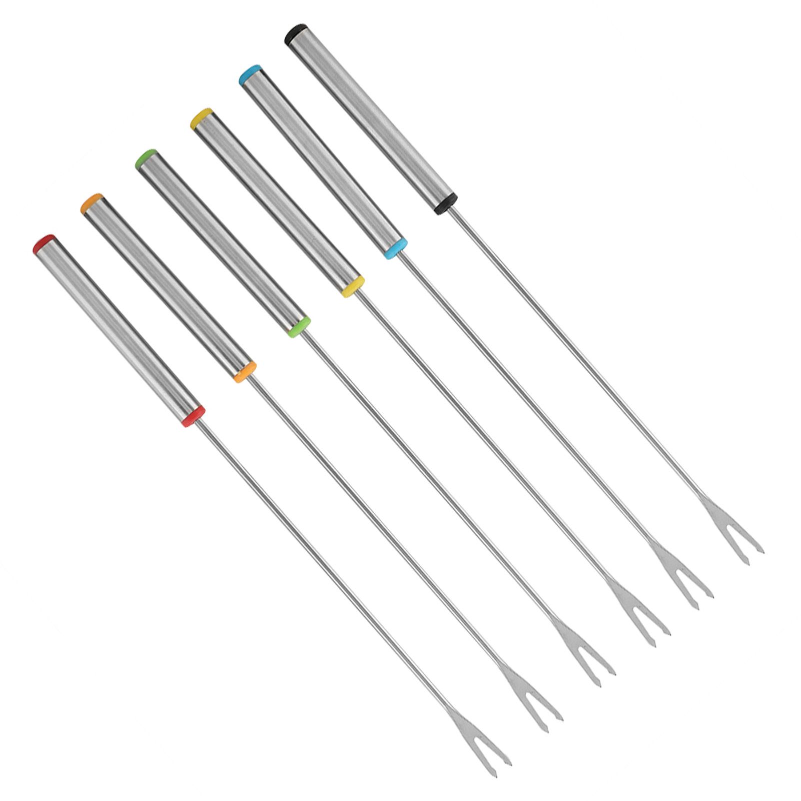 6pcs/Set Stainless Steel Chocolate Cheese Dessert Fondue Pot Forks Kitchen view 10