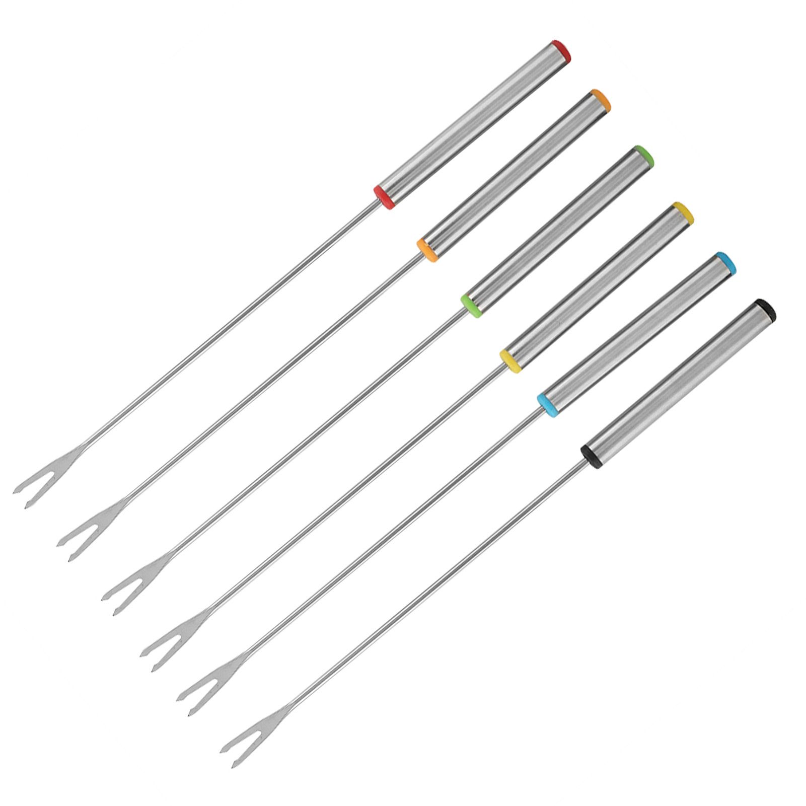 6pcs/Set Stainless Steel Chocolate Cheese Dessert Fondue Pot Forks Kitchen view 13