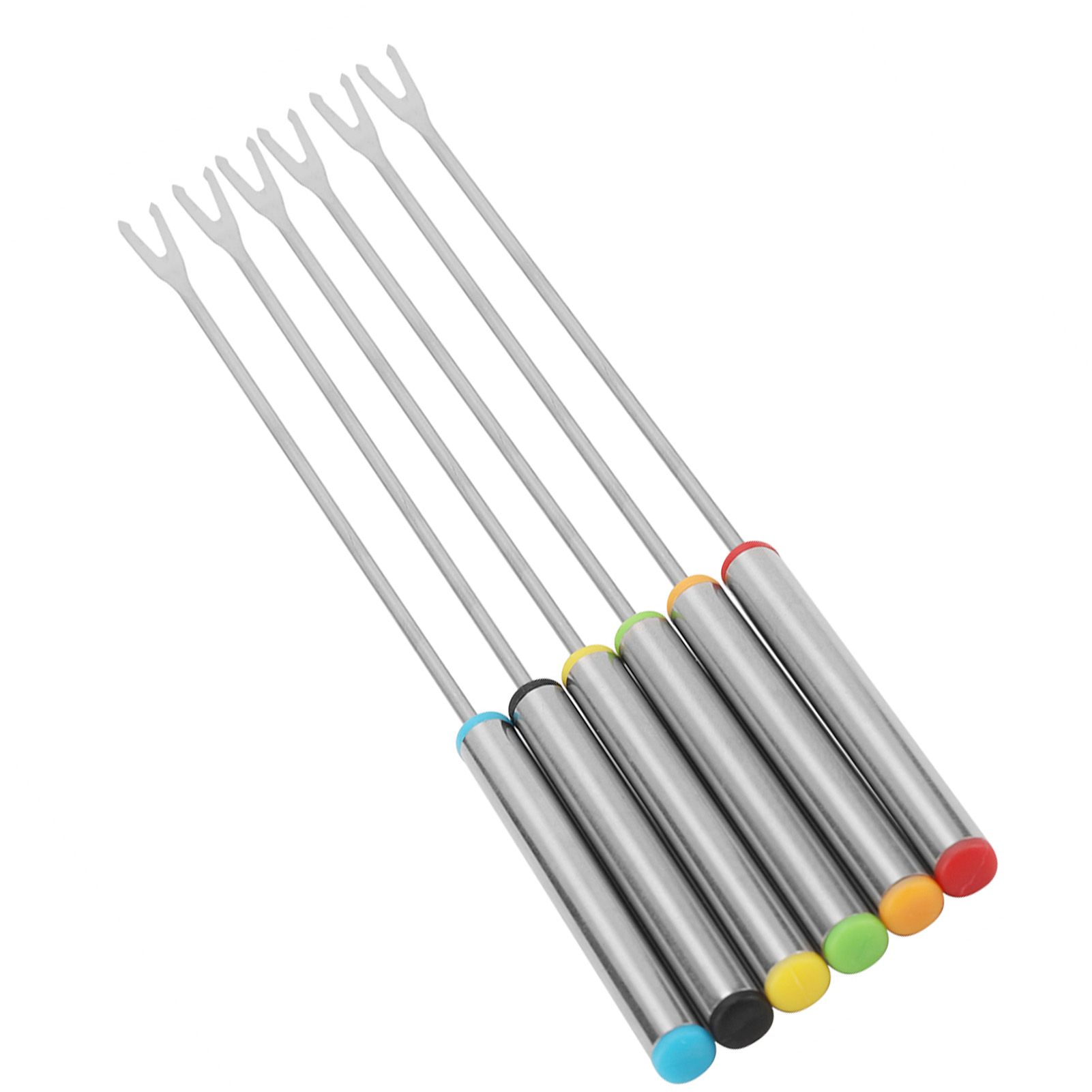 6pcs/Set Stainless Steel Chocolate Cheese Dessert Fondue Pot Forks Kitchen view 14