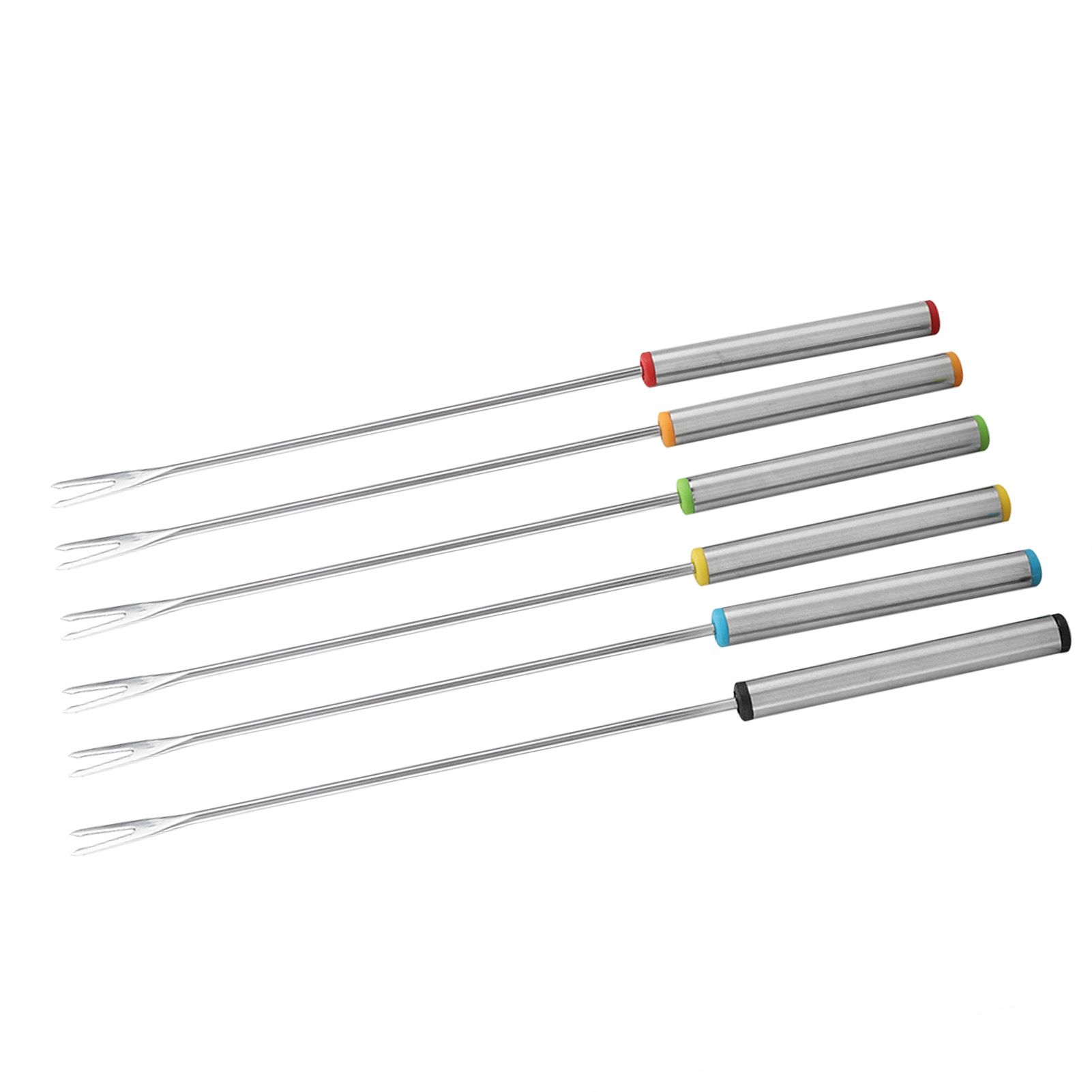 6pcs/Set Stainless Steel Chocolate Cheese Dessert Fondue Pot Forks Kitchen view 15