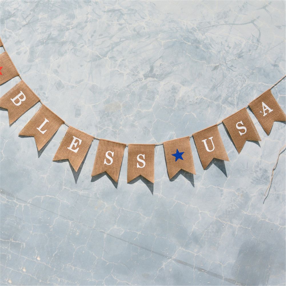 13pcs Set Fashionable Cloth Forked Tail shaped Banner for Party Decoration view 2