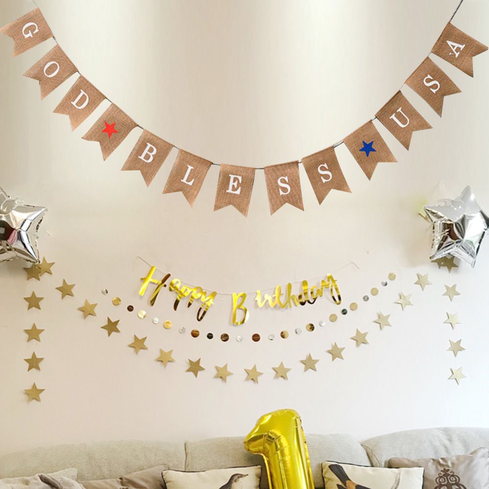 13pcs Set Fashionable Cloth Forked Tail shaped Banner for Party Decoration view 6