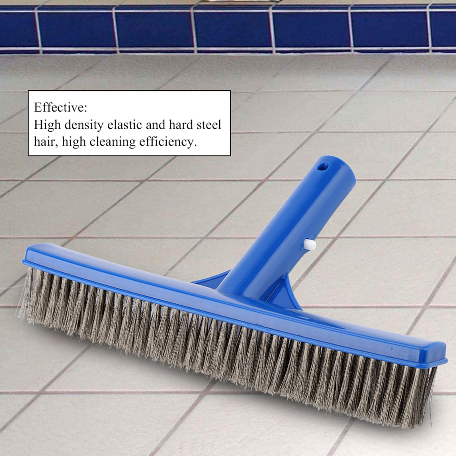 10in Swimming Pool Steel Brush Bottom Walls Cleaning Supplies for Pond Spa Hot view 8