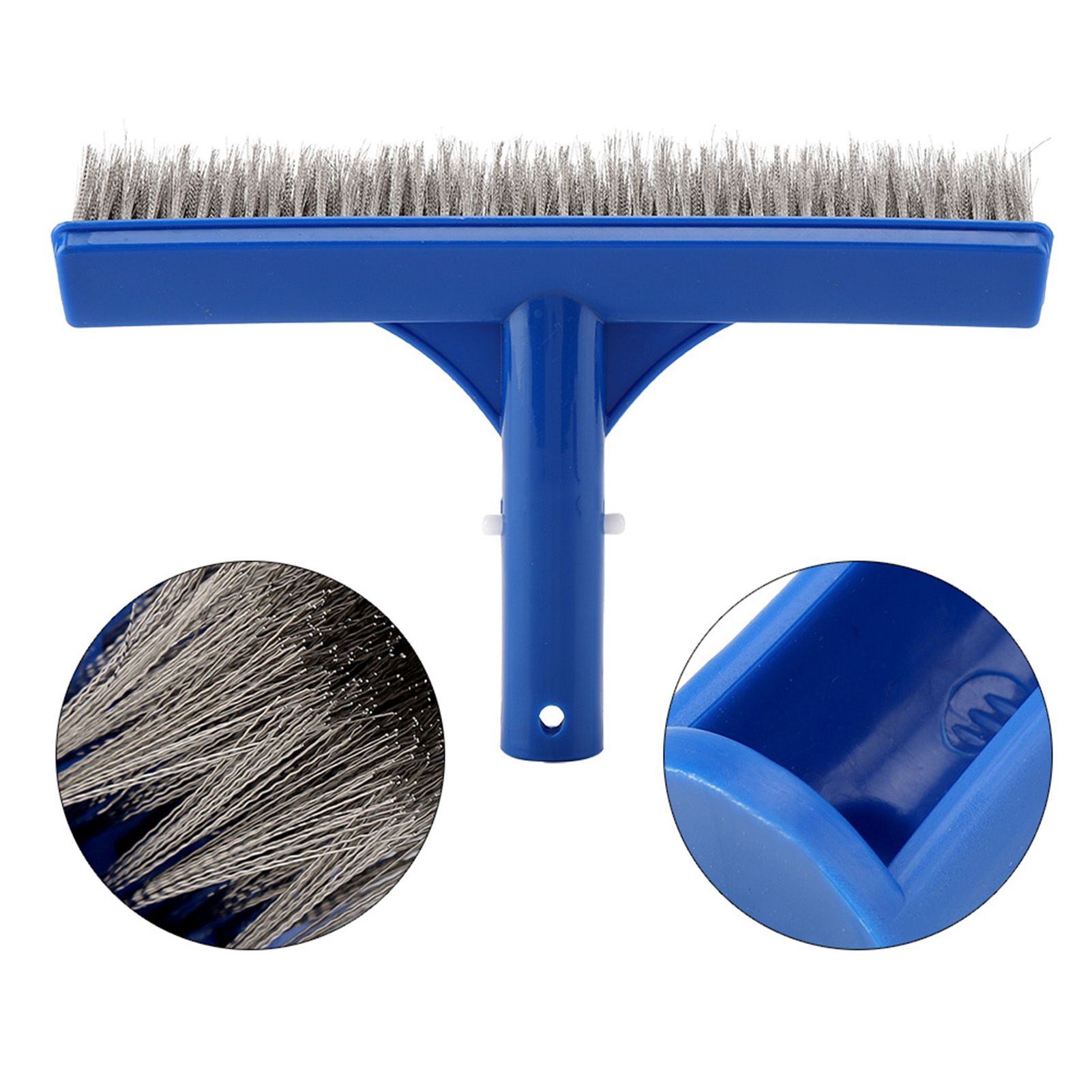 10in Swimming Pool Steel Brush Bottom Walls Cleaning Supplies for Pond Spa Hot view 11
