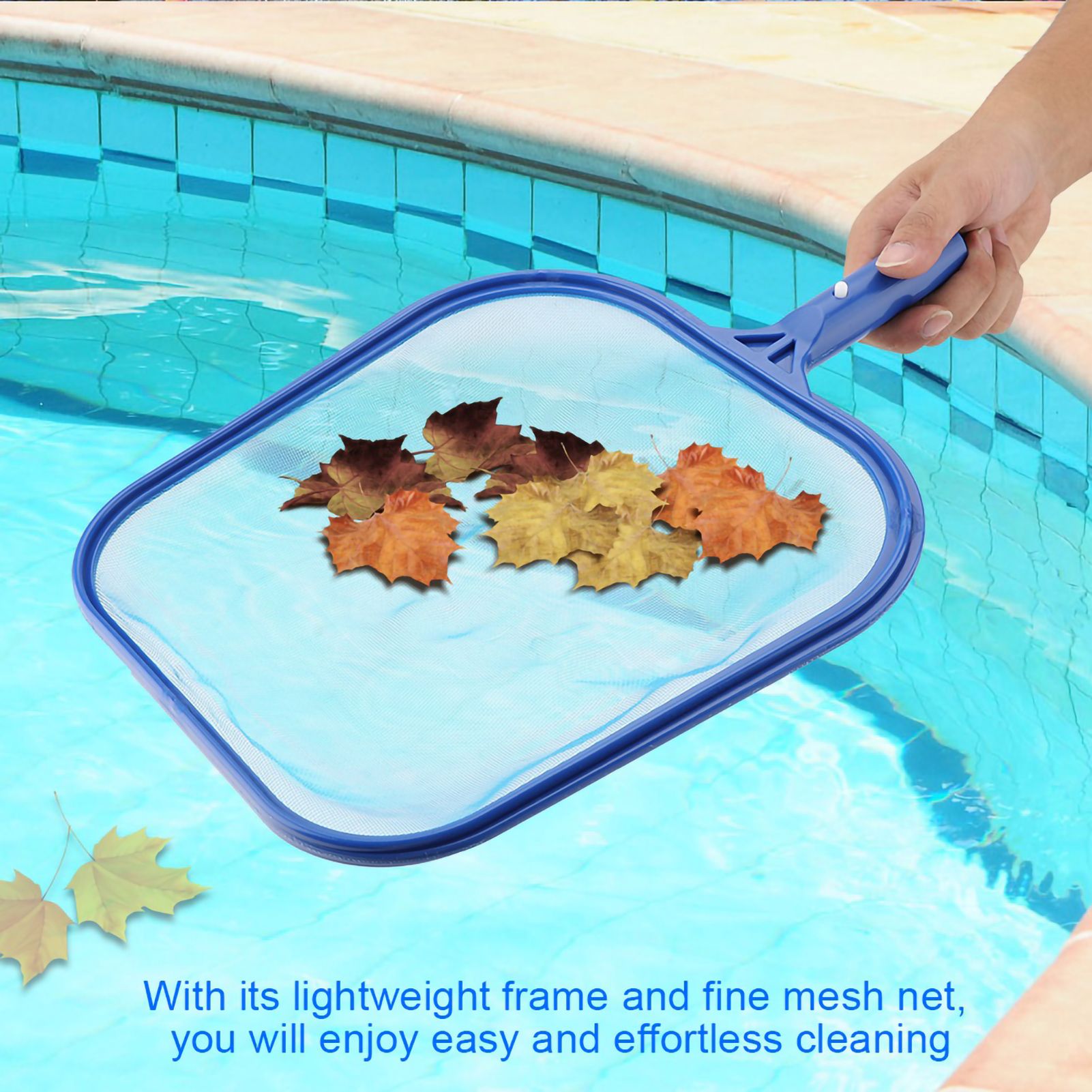 Lightweight Leaf Skimmer Mesh Net Frame Swimming Pool Pond Tub Cleaning Tool view 8