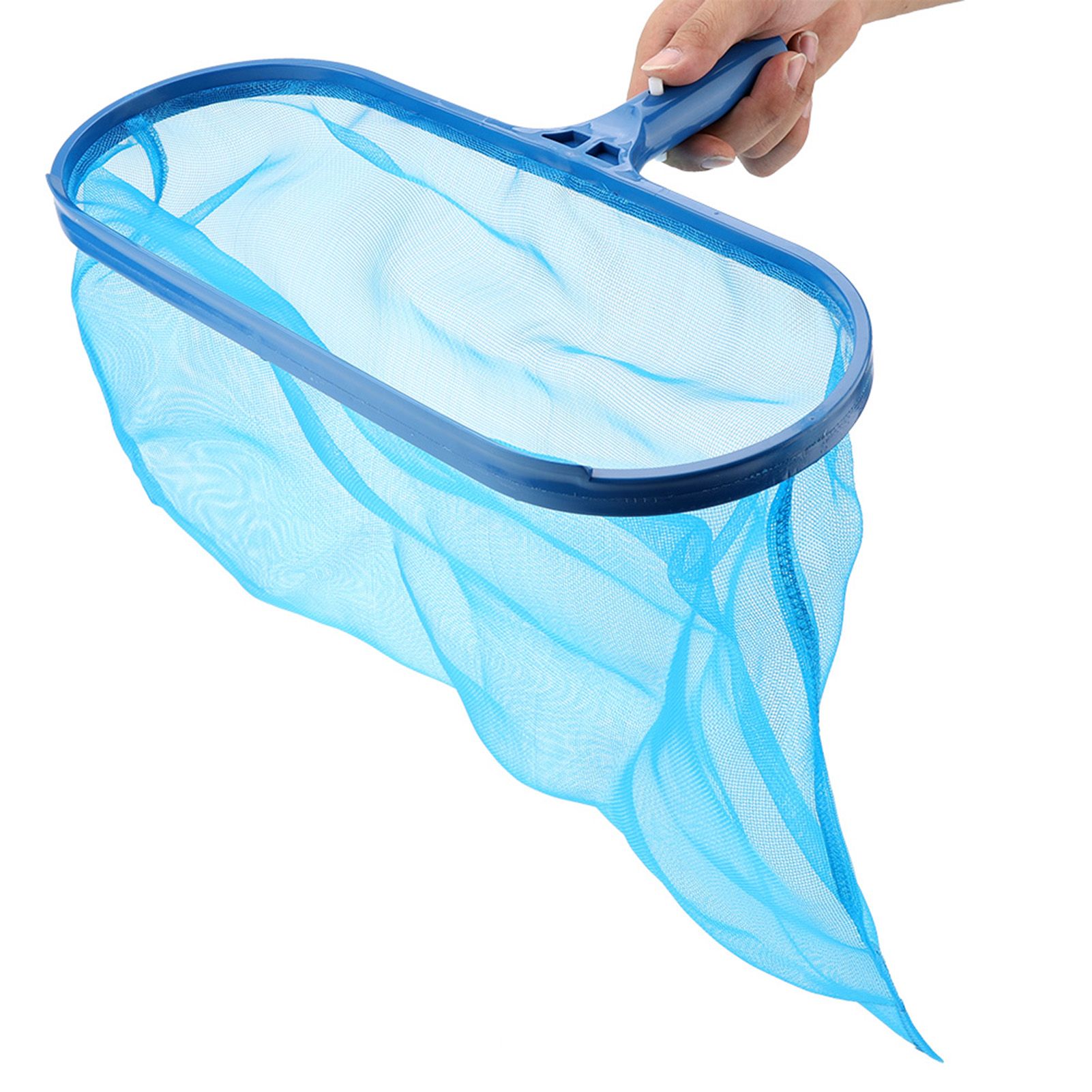 Blue Plastic Leaf Skimmer Fine Mesh Net Deep Bag Swimming Pool Pond Tub view 8