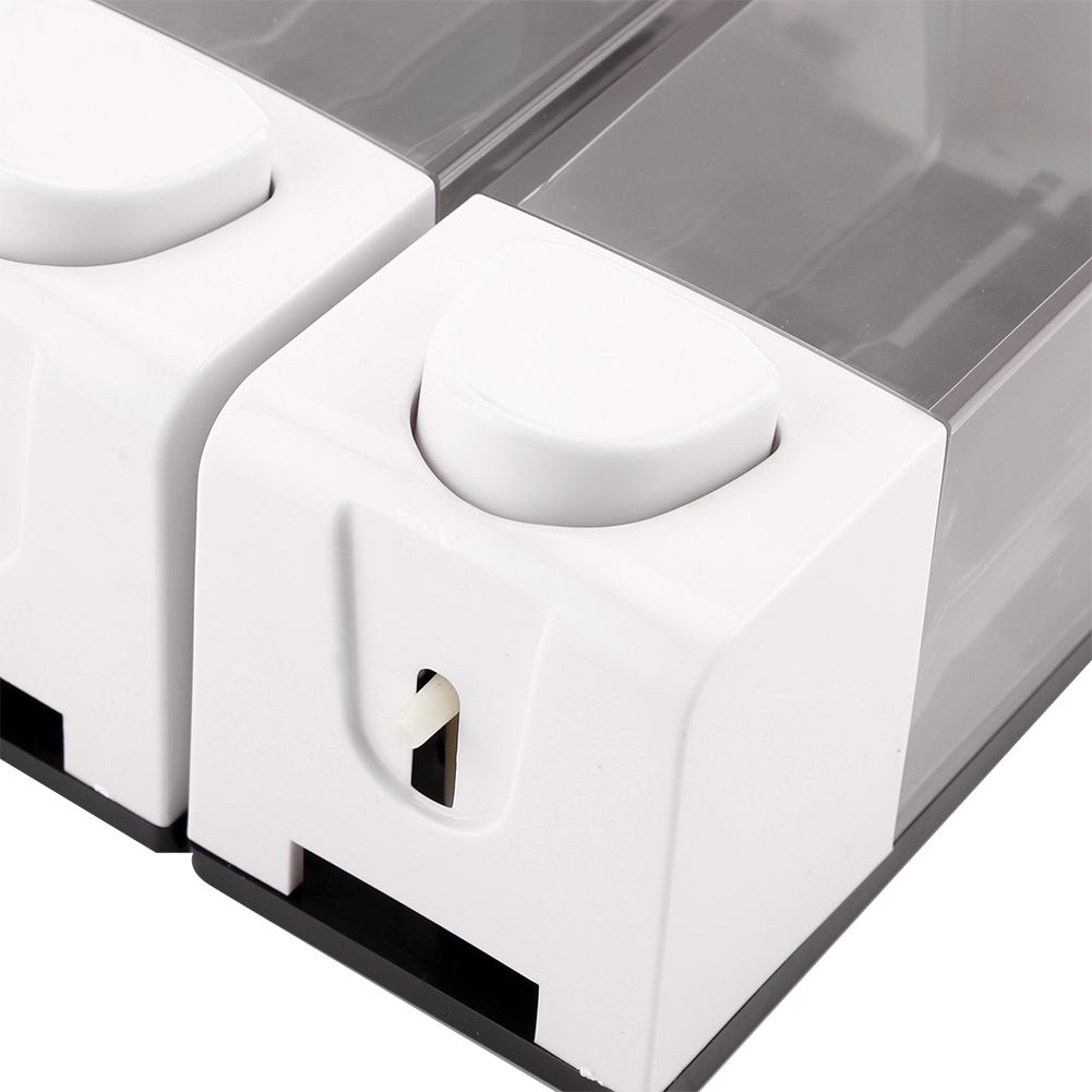 Wall Mounted 3-Chamber Liquid Lotion Shampoo Soap Dispenser Set Bathroom view 13