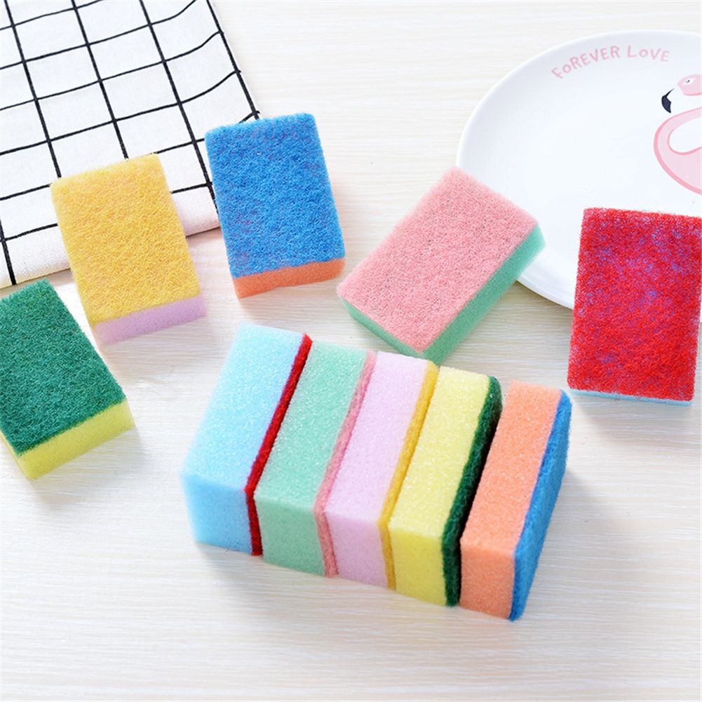 10pcs/ Set Durable Cleaning Sponge Kitchen Tool for Dishes Bowl Pot Pan view 4