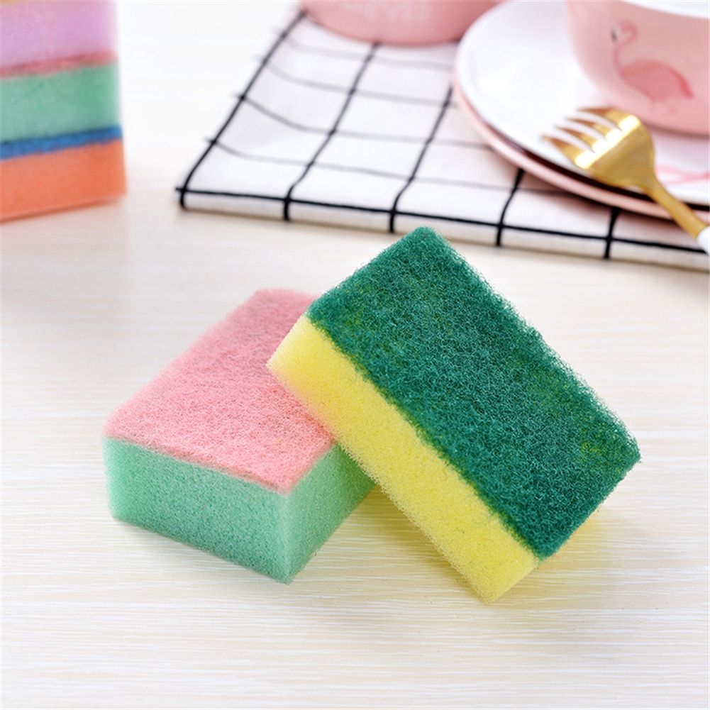 10pcs/ Set Durable Cleaning Sponge Kitchen Tool for Dishes Bowl Pot Pan view 6