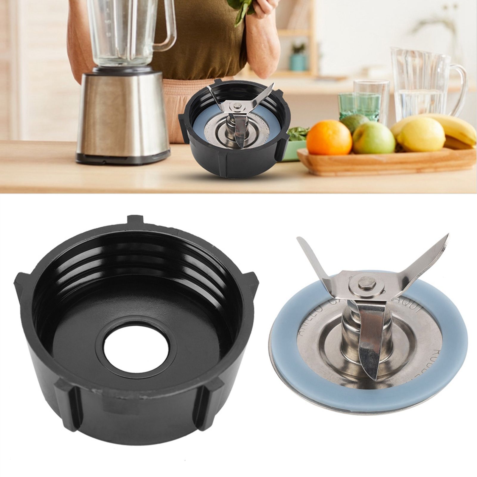 Stainless Steel Blade with Bottom Base Sealing Ring Juice Extractor Blender view 11