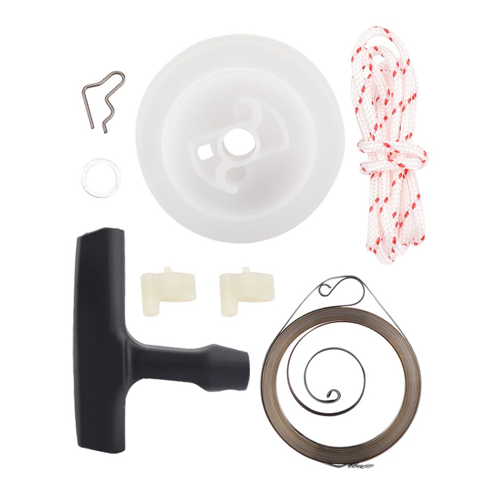 Pull Lawnmower Part Replacement Kit Starter Handle Pulley Rope Springs for 029