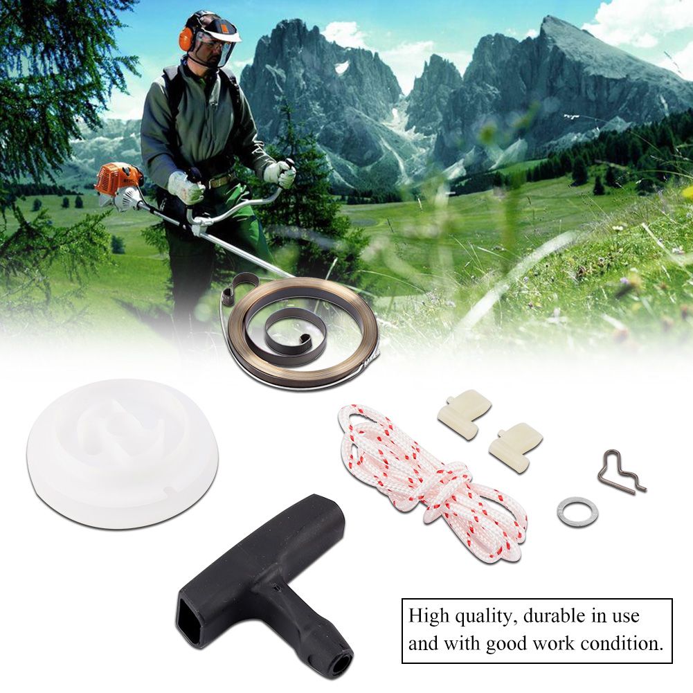 Pull Lawnmower Part Replacement Kit Starter Handle Pulley Rope Springs for 029 view 6