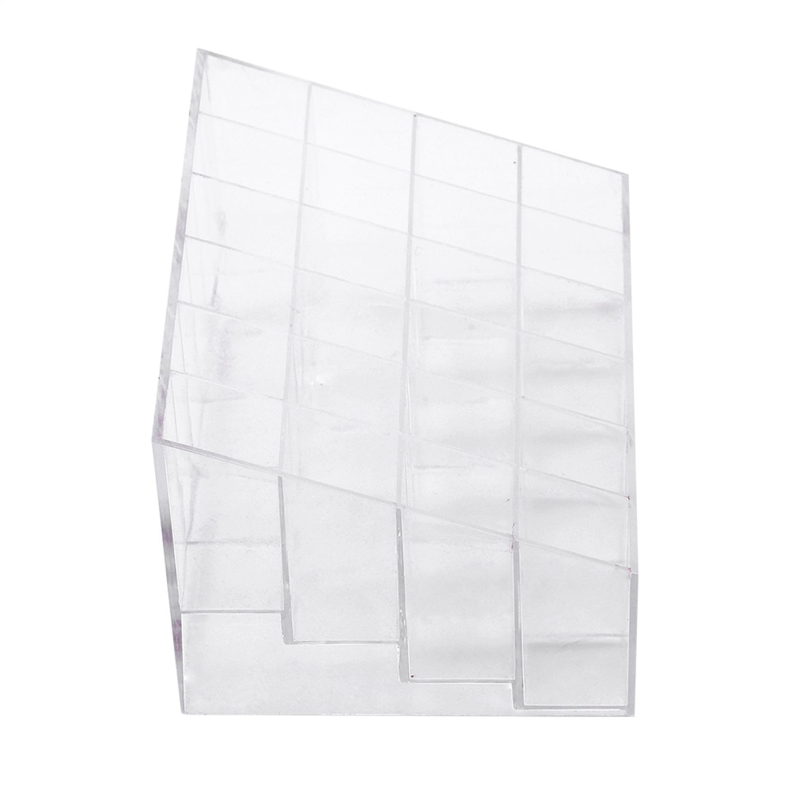 Transparent 24 Grids Lipstick Holder Organizer Display Stand Nail Polish view 2