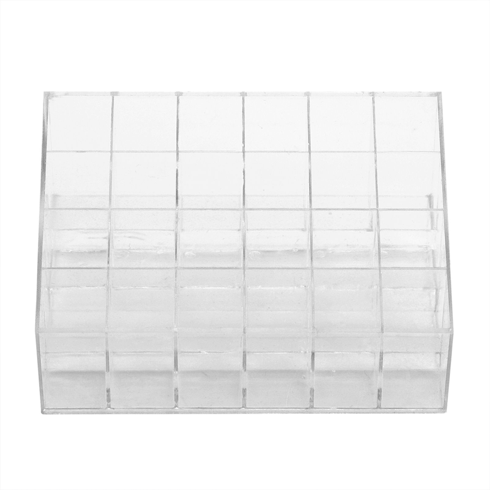 Transparent 24 Grids Lipstick Holder Organizer Display Stand Nail Polish view 3