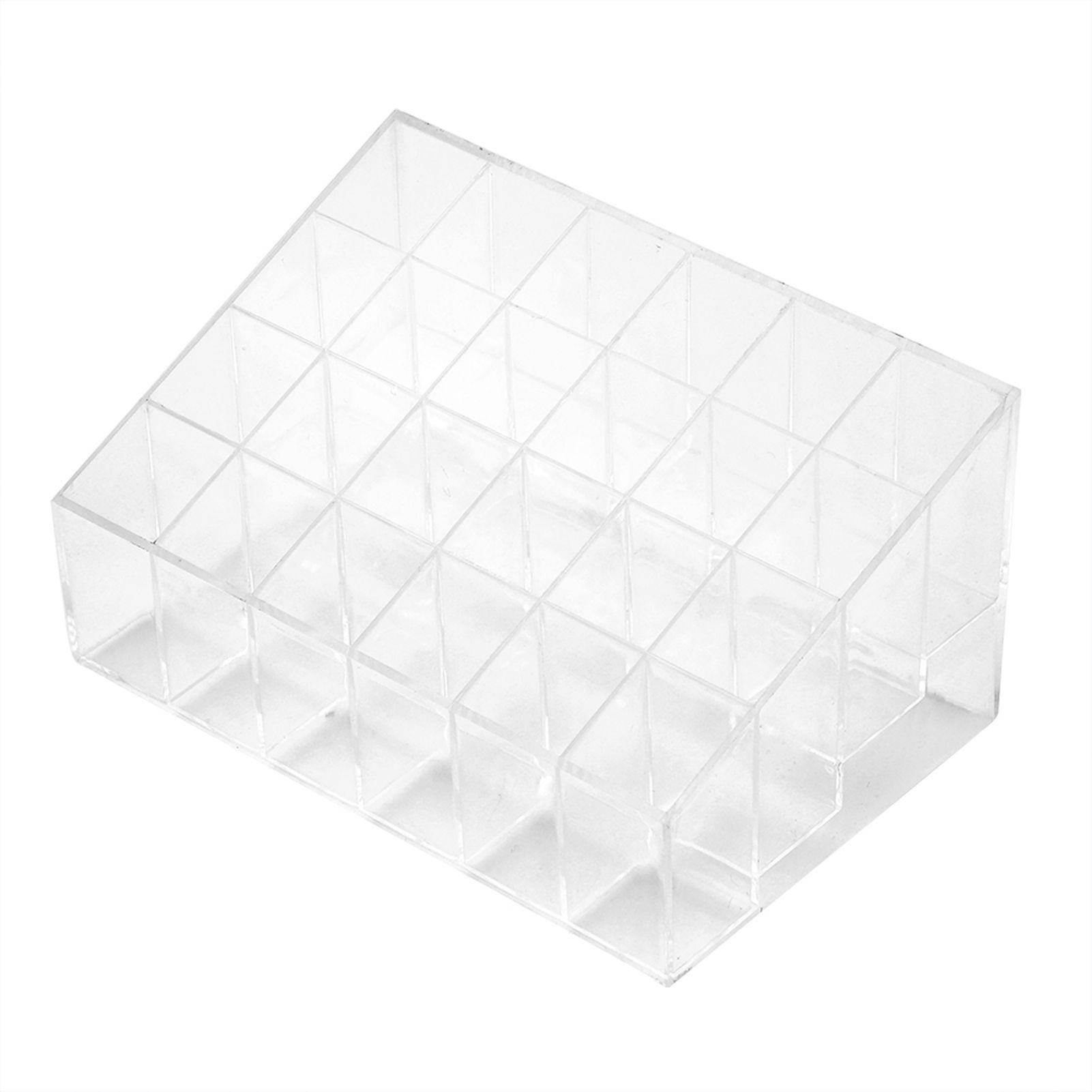 Transparent 24 Grids Lipstick Holder Organizer Display Stand Nail Polish view 4
