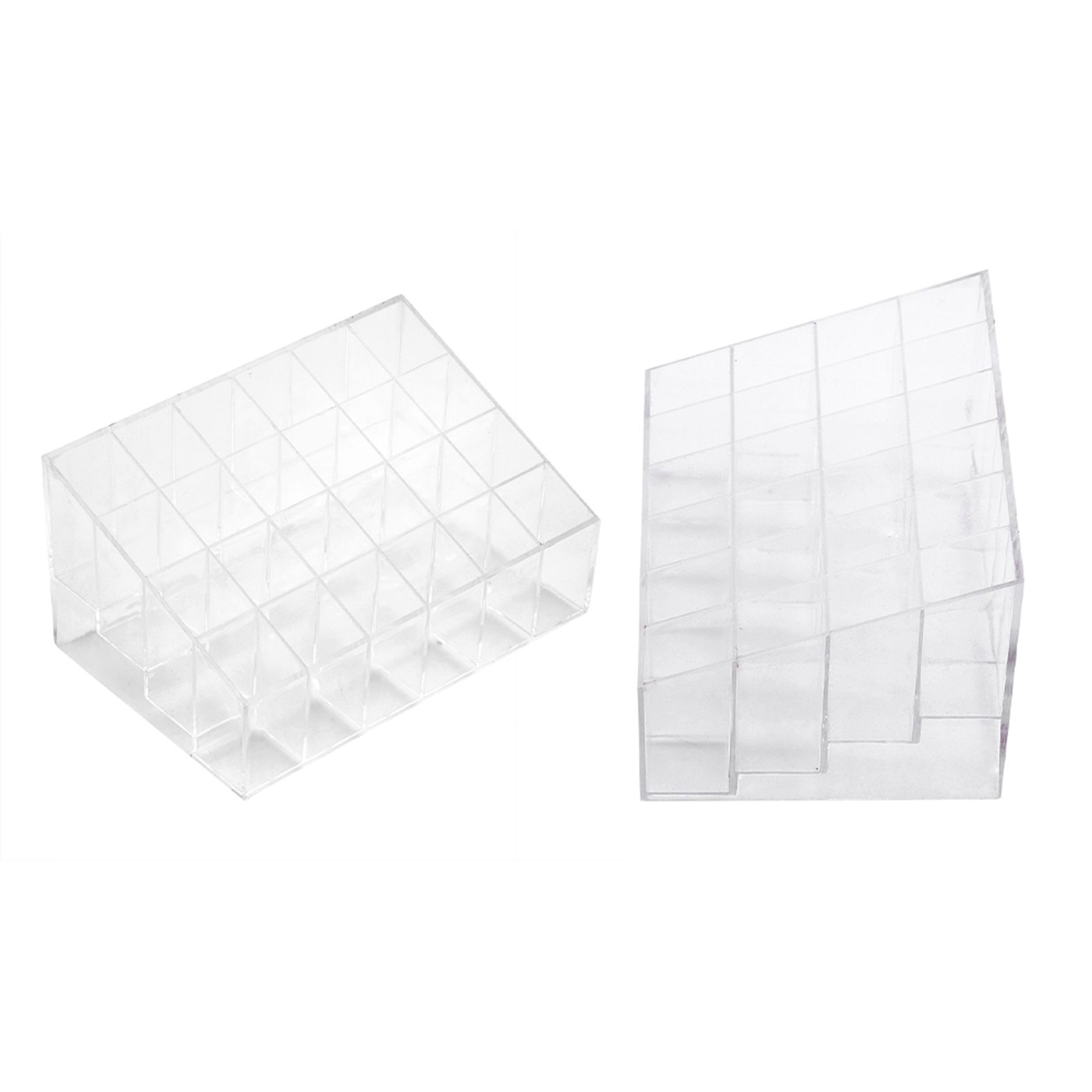 Transparent 24 Grids Lipstick Holder Organizer Display Stand Nail Polish view 7