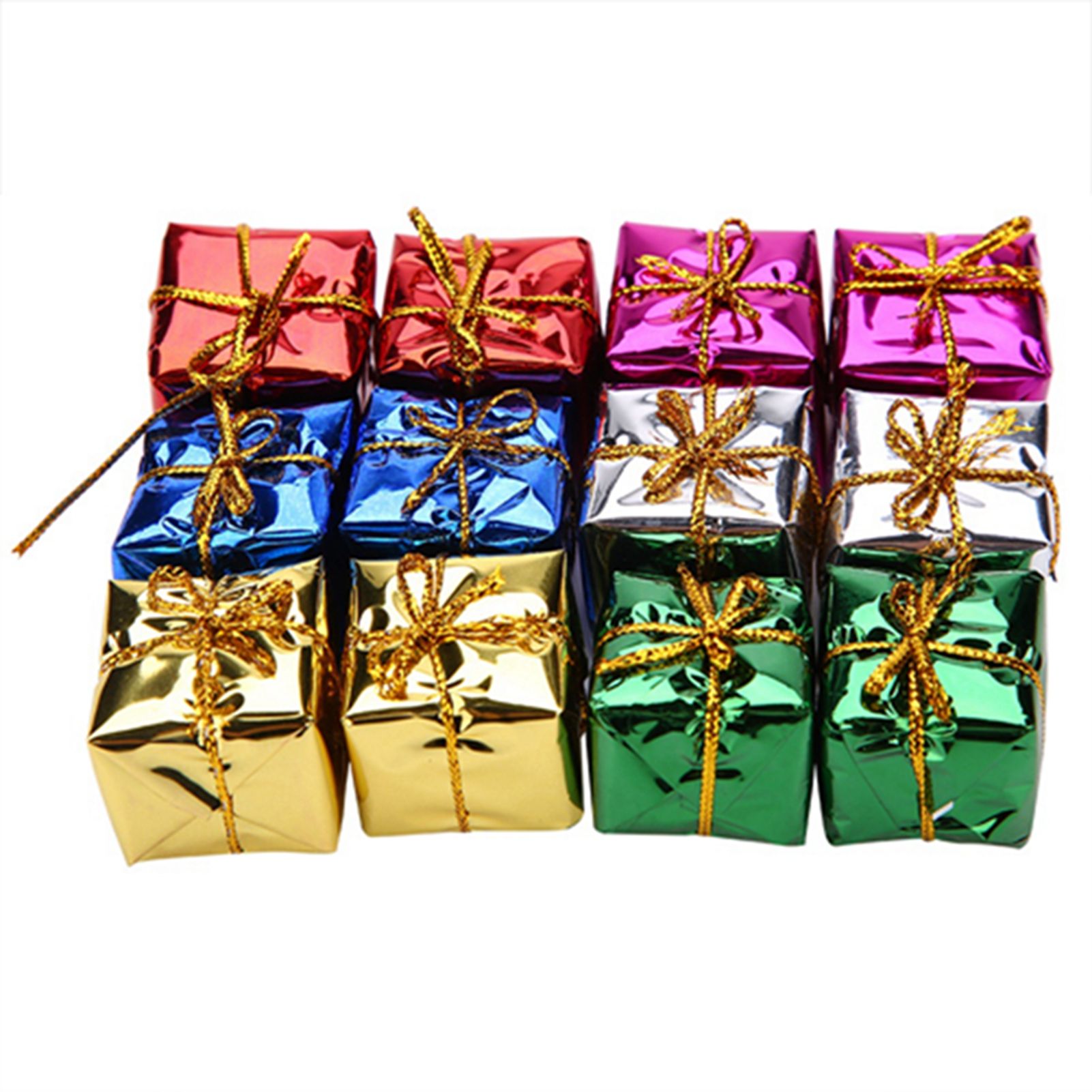 12PCS Gift Box Pendant Hanging Ornament for Christmas Tree Xmas Parties Decor view 5