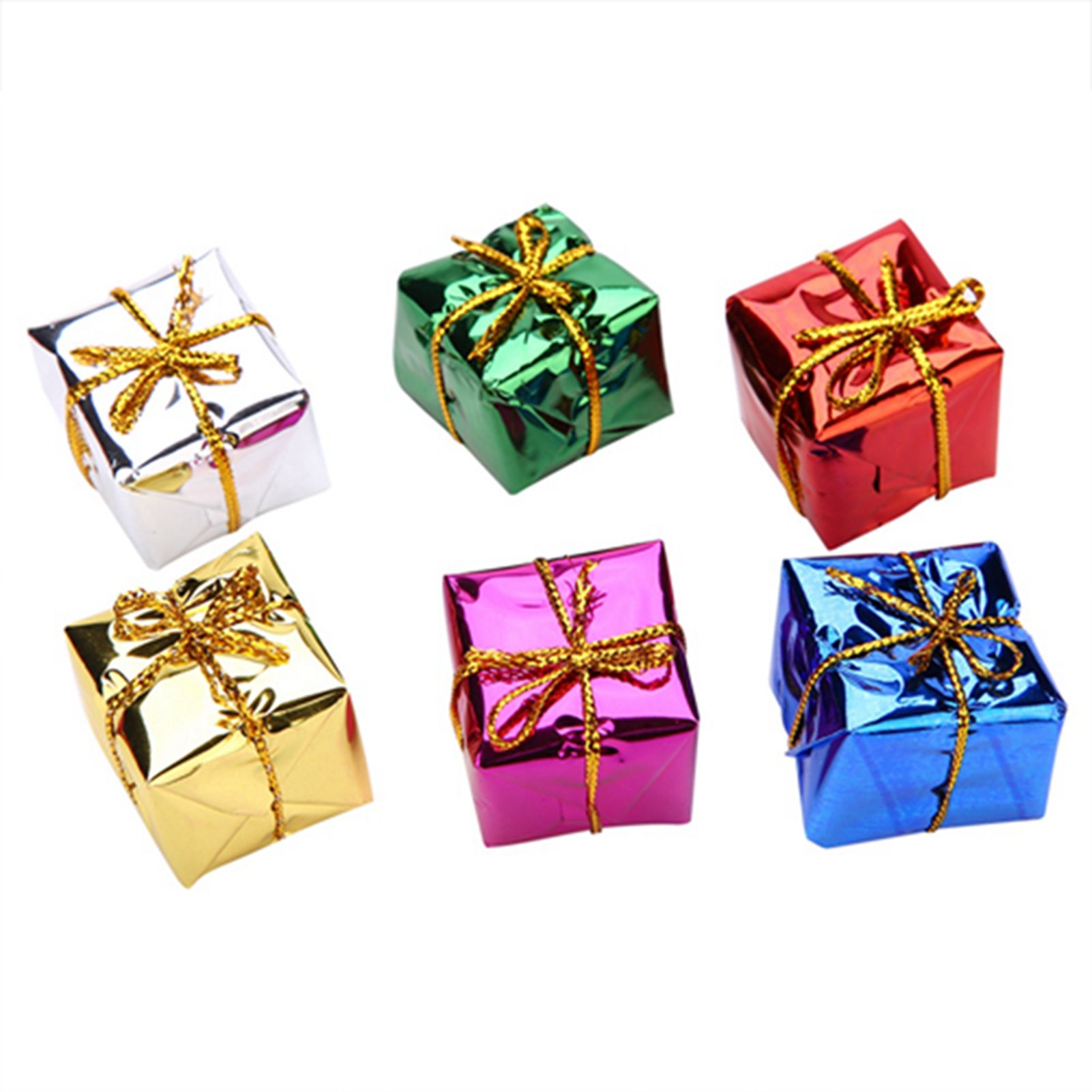 12PCS Gift Box Pendant Hanging Ornament for Christmas Tree Xmas Parties Decor view 6