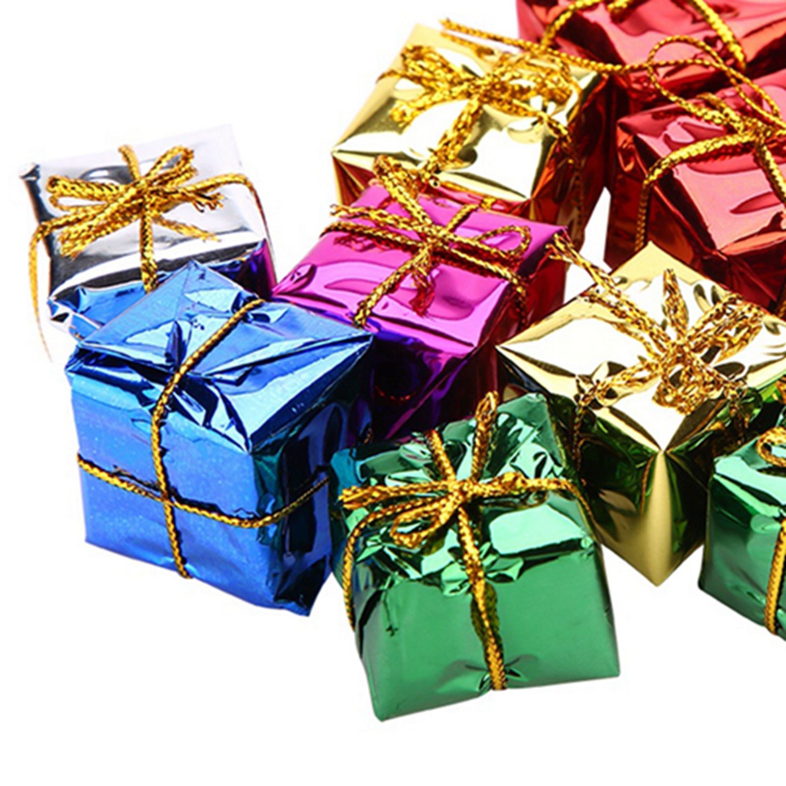 12PCS Gift Box Pendant Hanging Ornament for Christmas Tree Xmas Parties Decor view 13