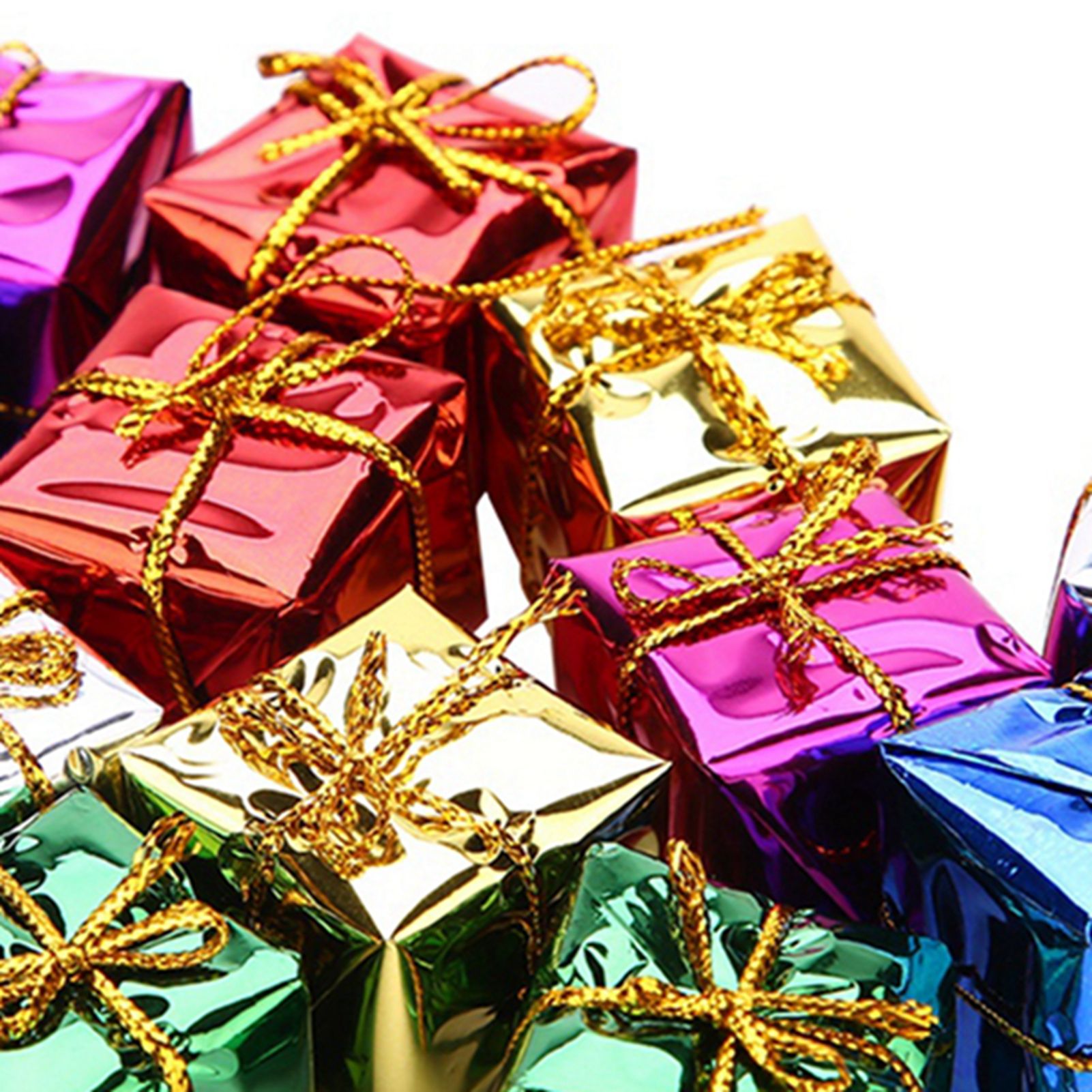 12PCS Gift Box Pendant Hanging Ornament for Christmas Tree Xmas Parties Decor view 15