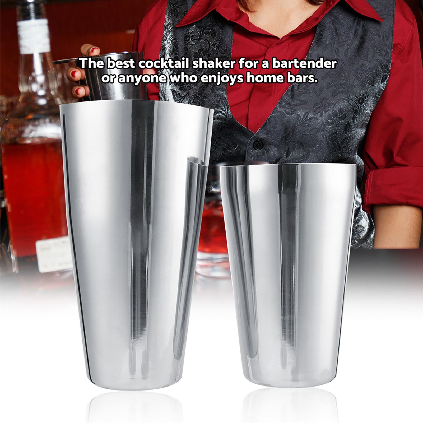 Stainless Steel Wine Cocktail Shaker Set Mixing Making Drinking Container view 5