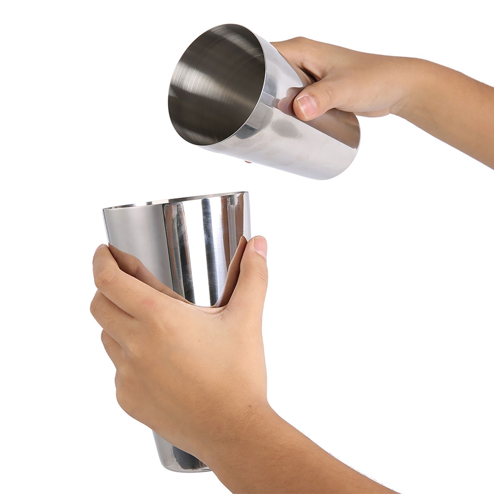 Stainless Steel Wine Cocktail Shaker Set Mixing Making Drinking Container view 13