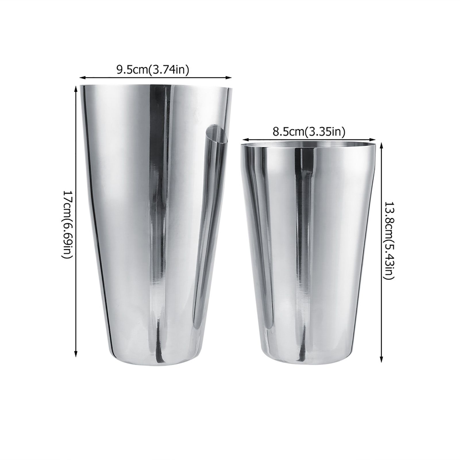 Stainless Steel Wine Cocktail Shaker Set Mixing Making Drinking Container view 14