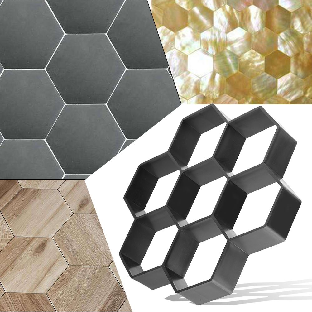 1Pc DIY Garden Path Maker Mold Concrete Stepping Stone Cement Paving Mould Brick view 9