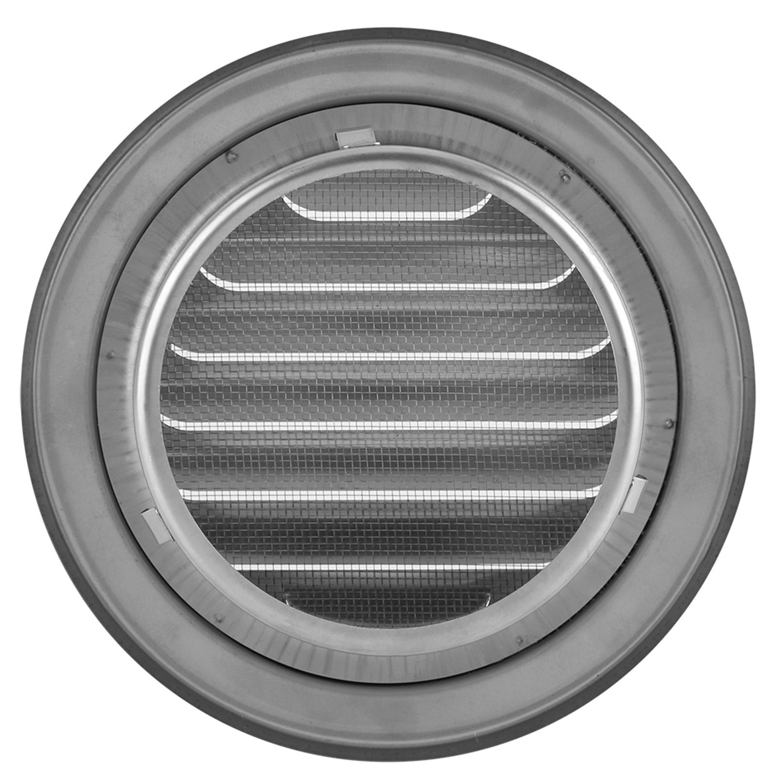 Stainless Steel Wall Air Vent Round Flat Grille Ducting Ventilation Cover view 6