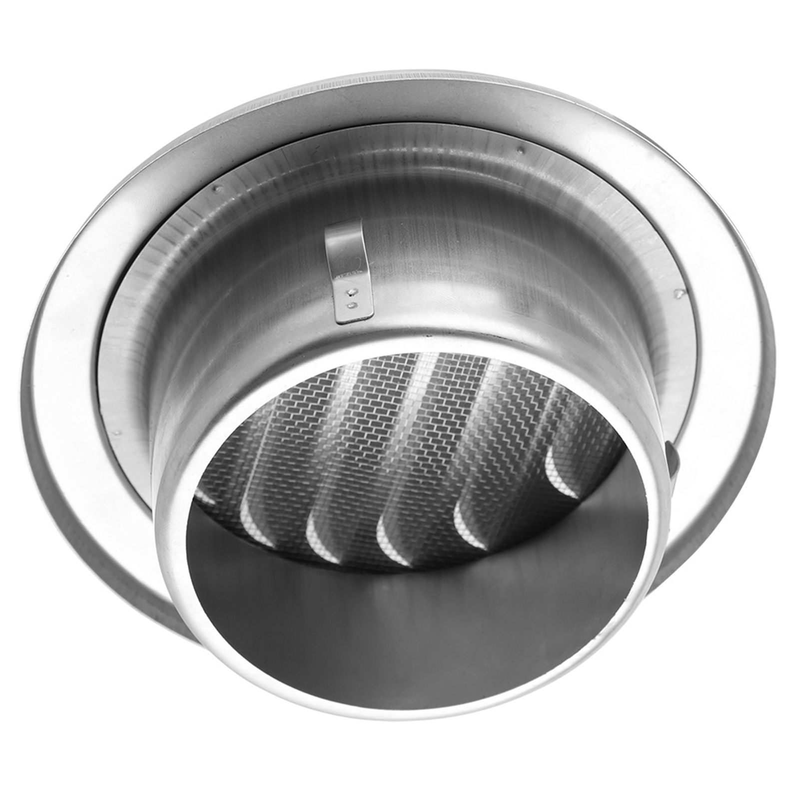 Stainless Steel Wall Air Vent Round Flat Grille Ducting Ventilation Cover view 9