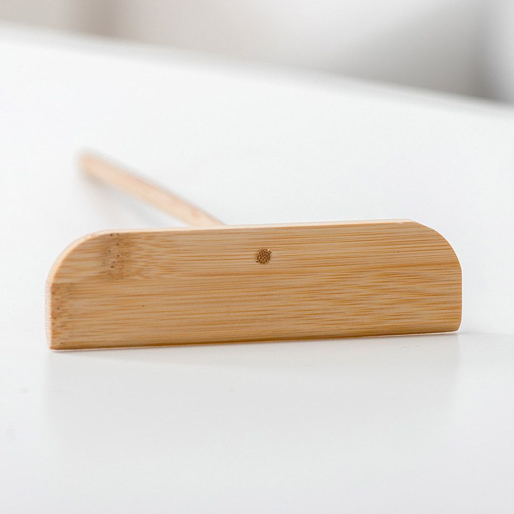 Small Bamboo Portable Washable Pancake Rake with Long Handle Cooking Tool view 4